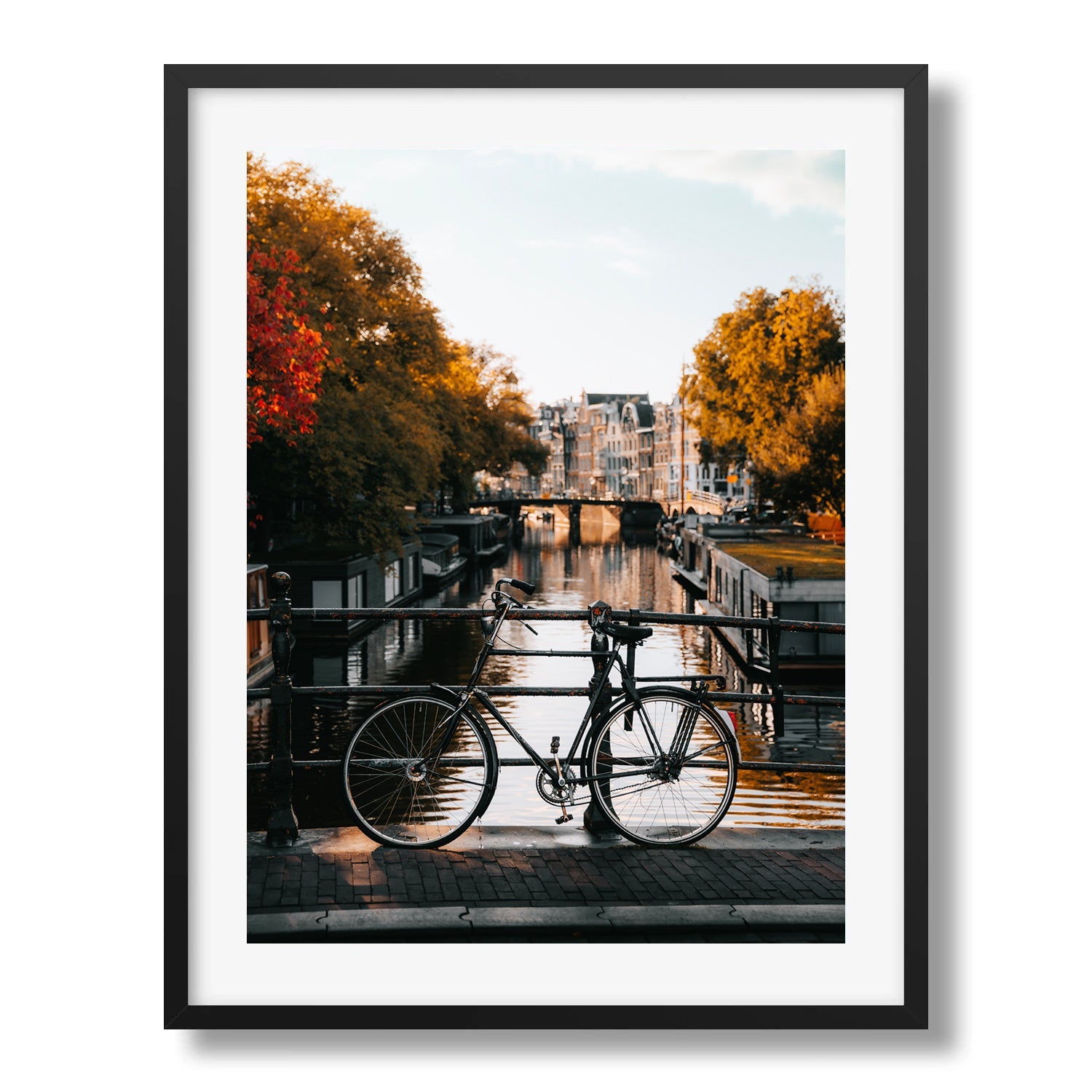 Amsterdam Bike Framed Print - Amsterdam by Peter Yan Studio