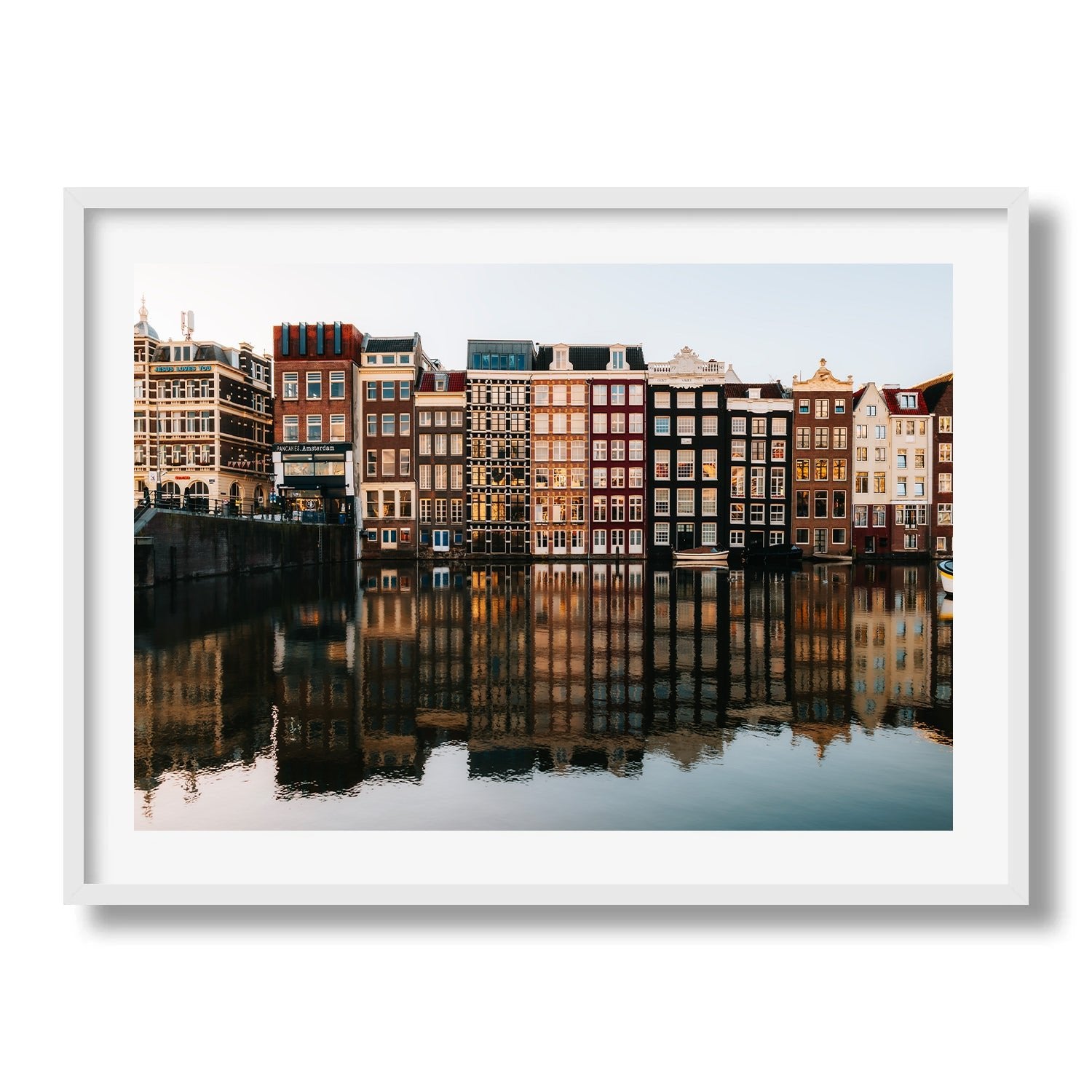 Amsterdam Reflections Framed Print - Amsterdam by Peter Yan Studio