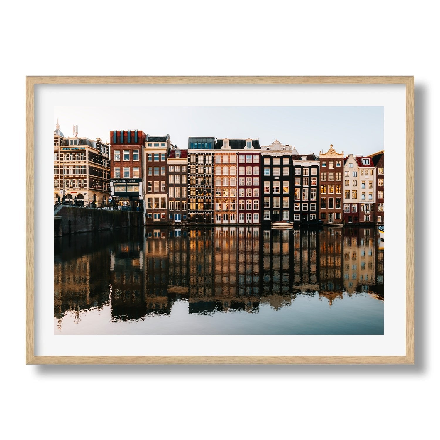 Amsterdam Reflections Framed Print - Amsterdam by Peter Yan Studio