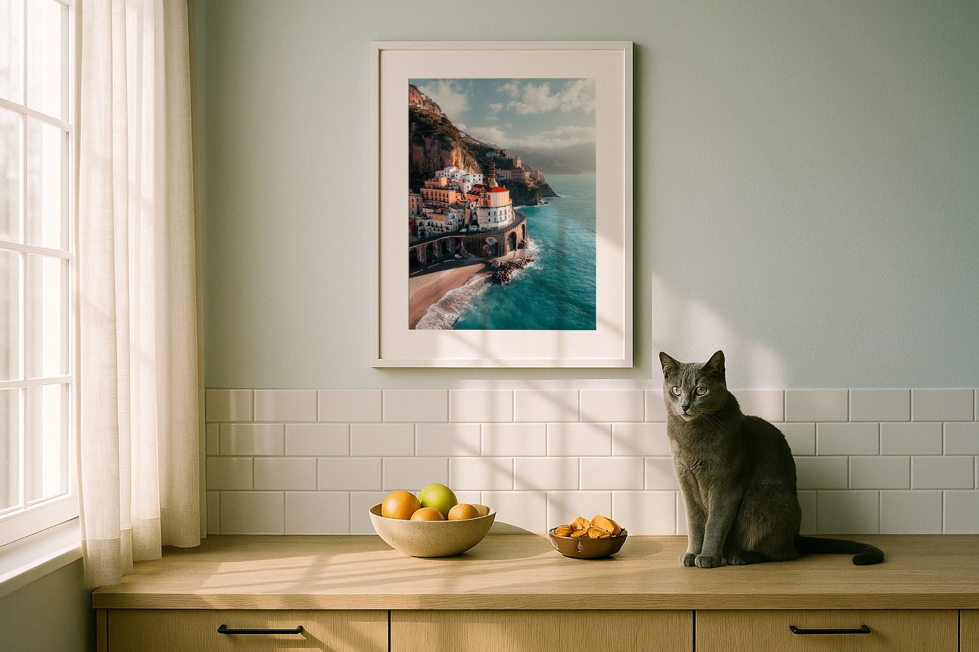 Atrani Sunrise, Amalfi Coast - Peter Yan Studio Framed Photo Print Wall Art