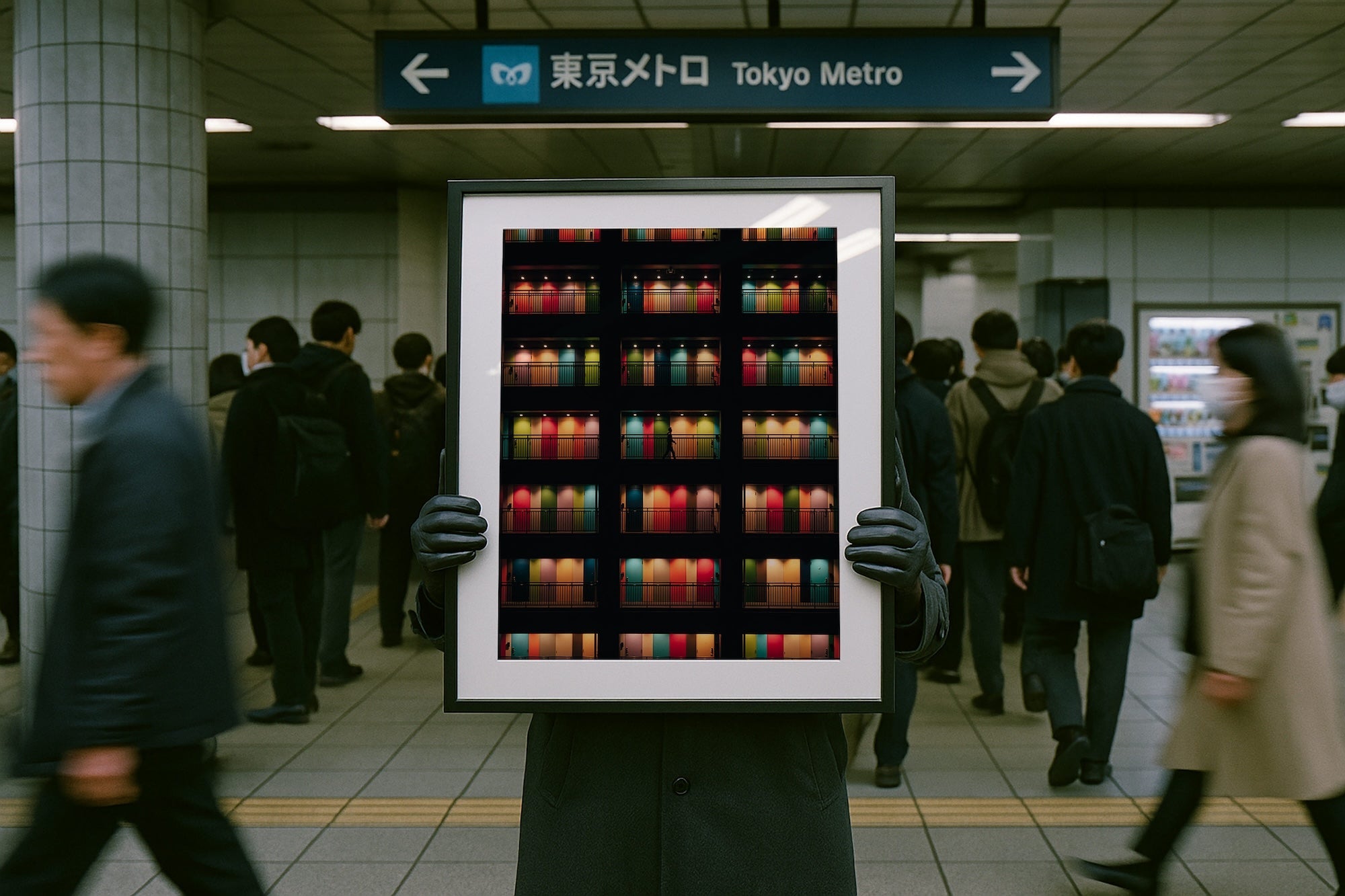 Colourful Doors of Tokyo - Peter Yan Studio Framed Photo Print Wall Art