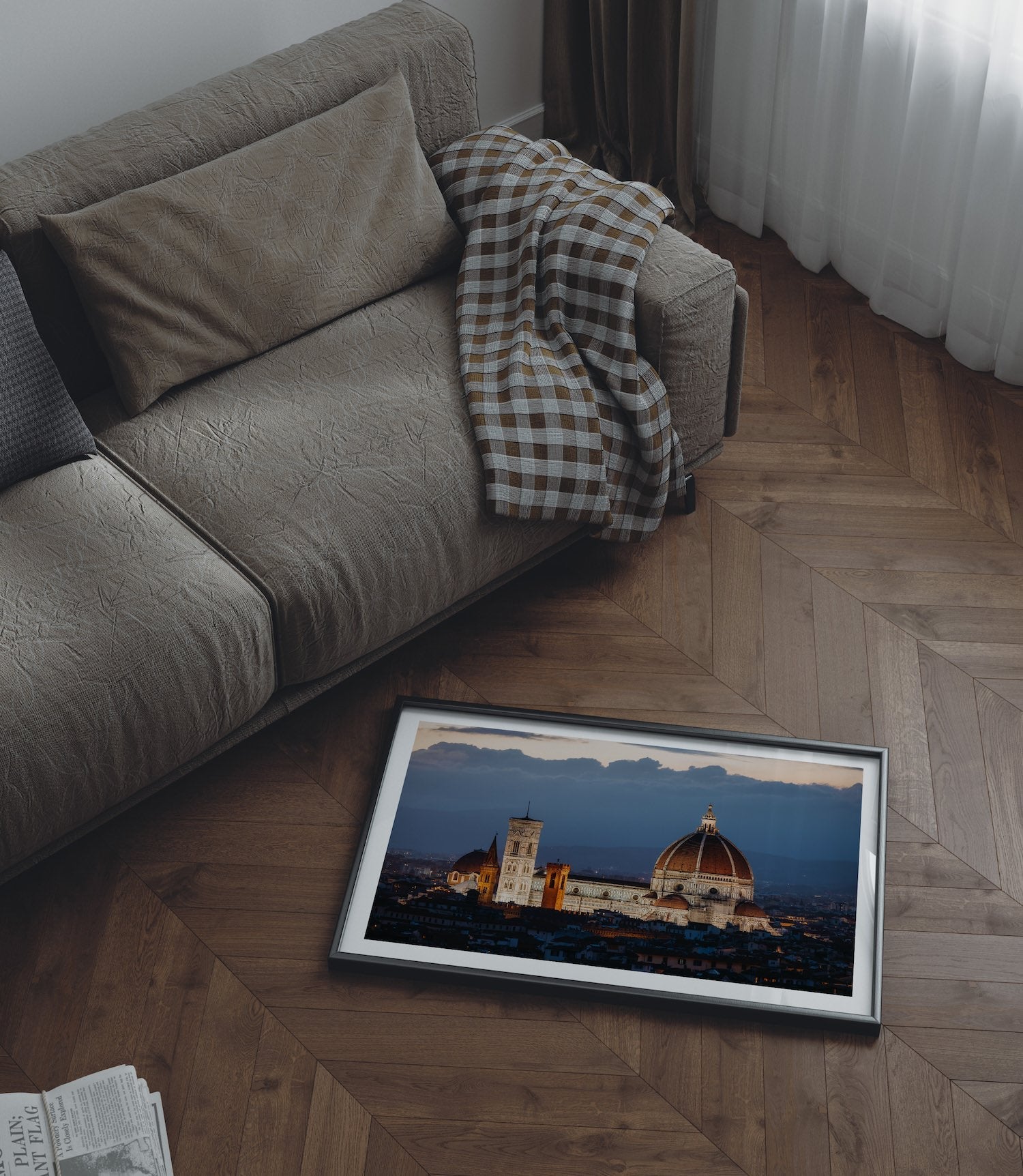 Florence Cathedral At Dusk - Peter Yan Studio Framed Photo Print Wall Art