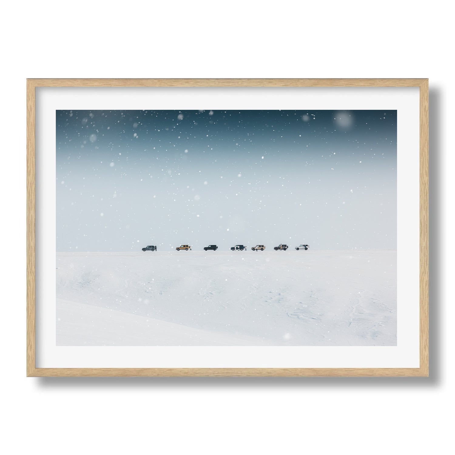 G - Wagons in the Snow - Peter Yan Studio Framed Photo Print Wall Art