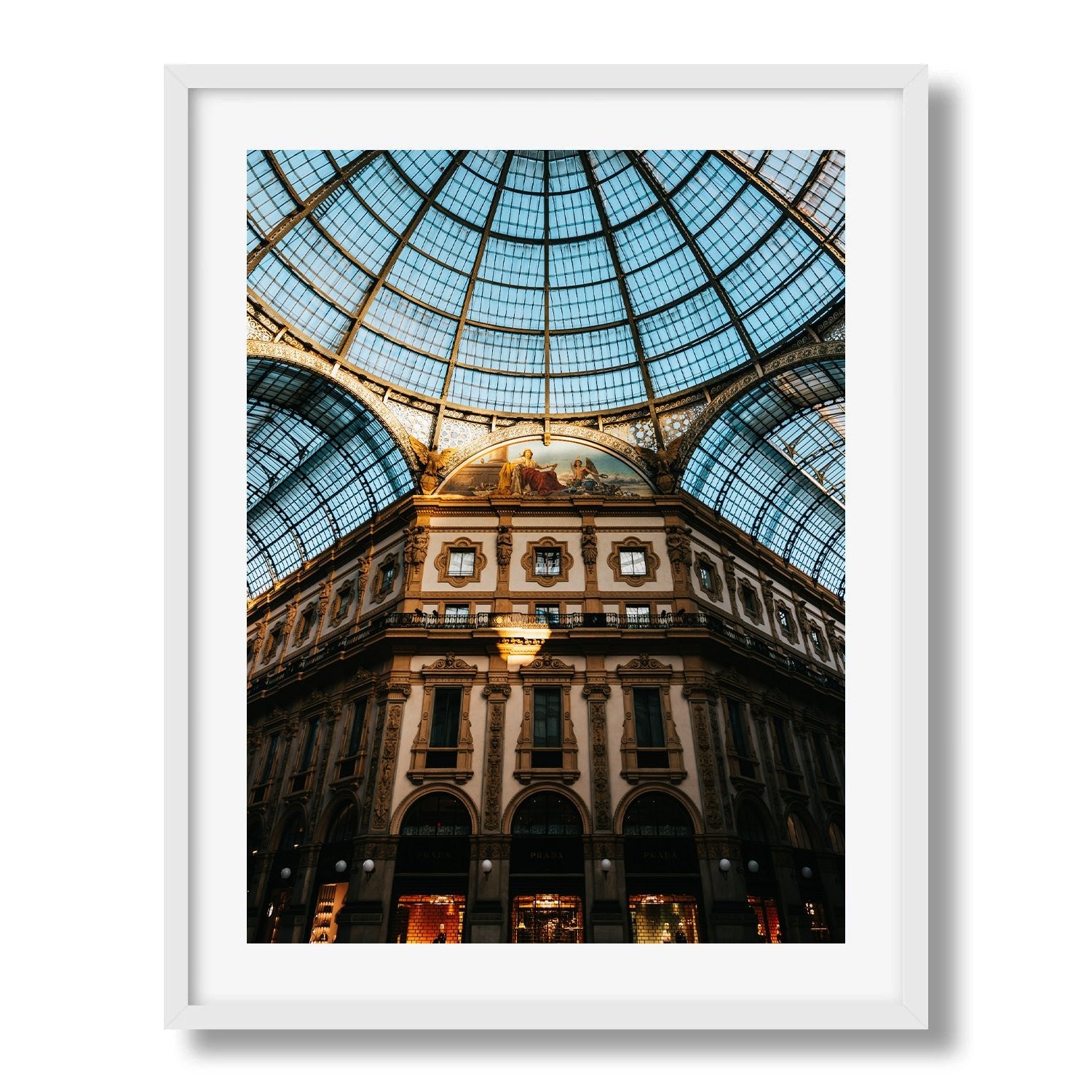 Galleria Vittorio Emanuele II Framed Print - Architecture by Peter Yan Studio