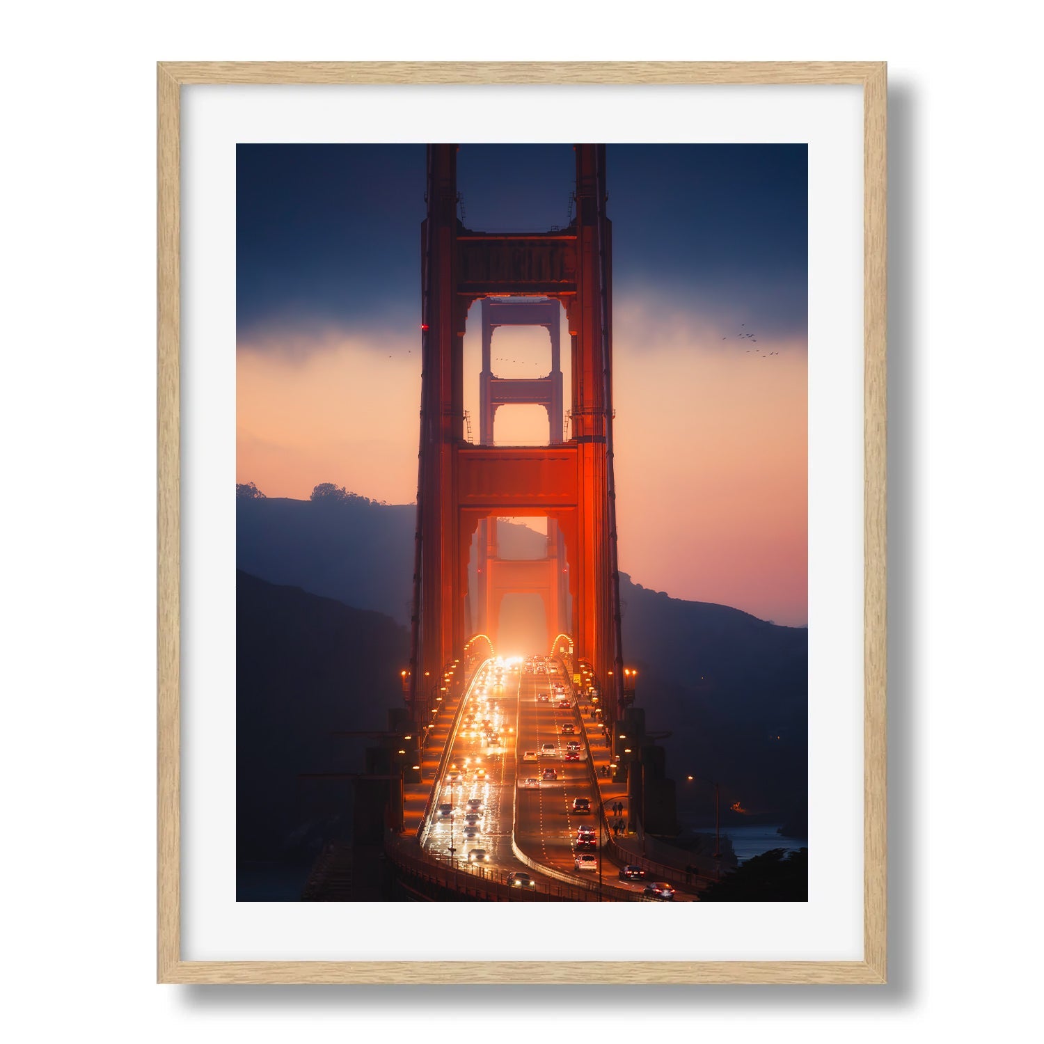 Golden Gate Twilight II - Peter Yan Studio Framed Photo Print Wall Art