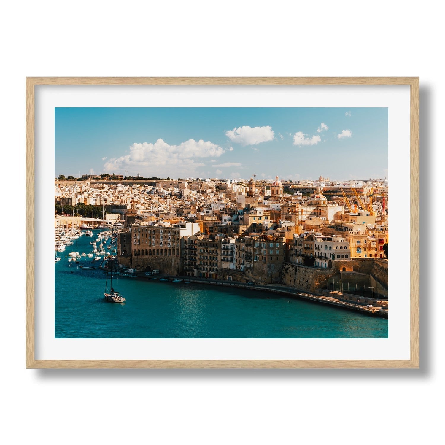 Maltese Heritage Coastline Framed Print - Architecture by Peter Yan Studio