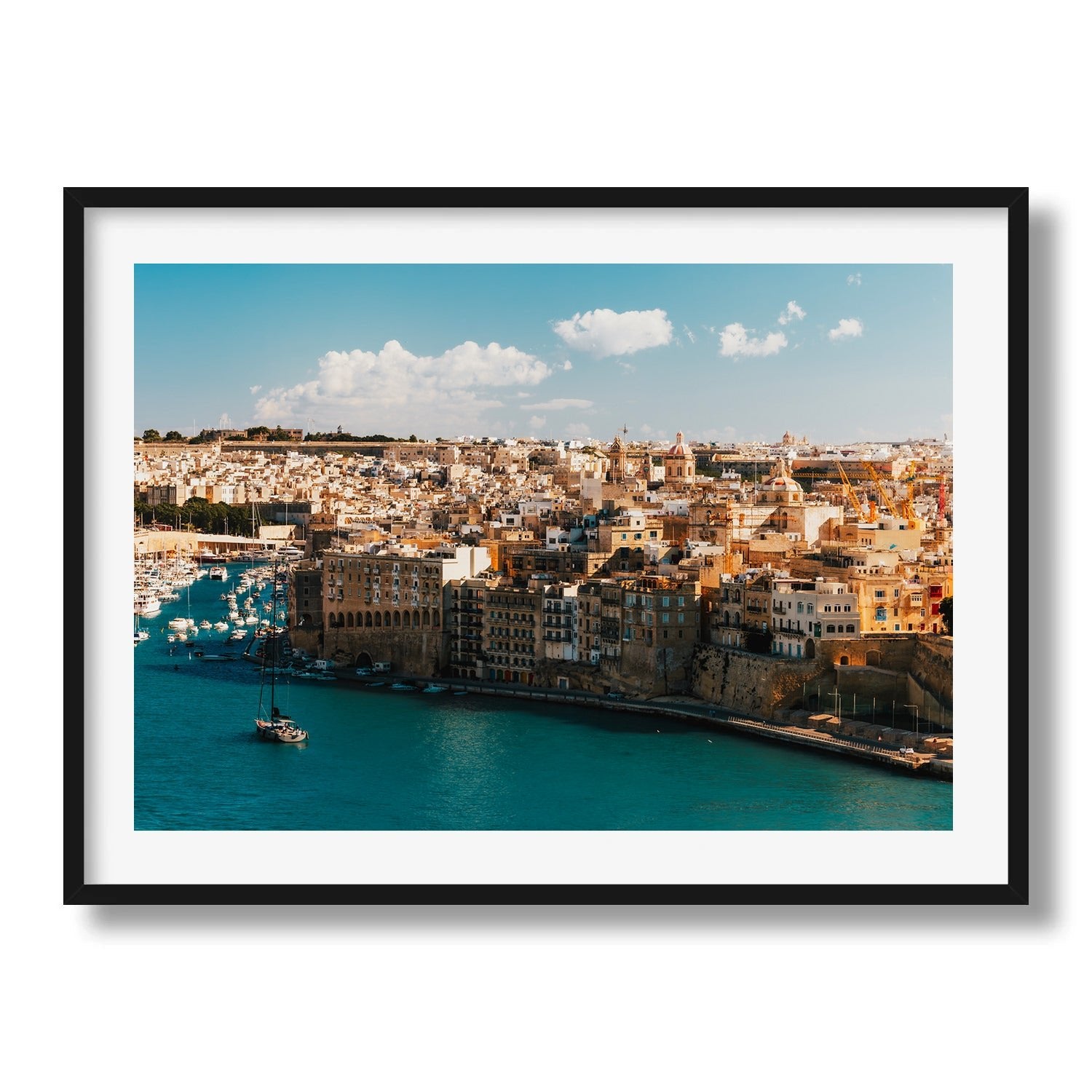 Maltese Heritage Coastline Framed Print - Architecture by Peter Yan Studio