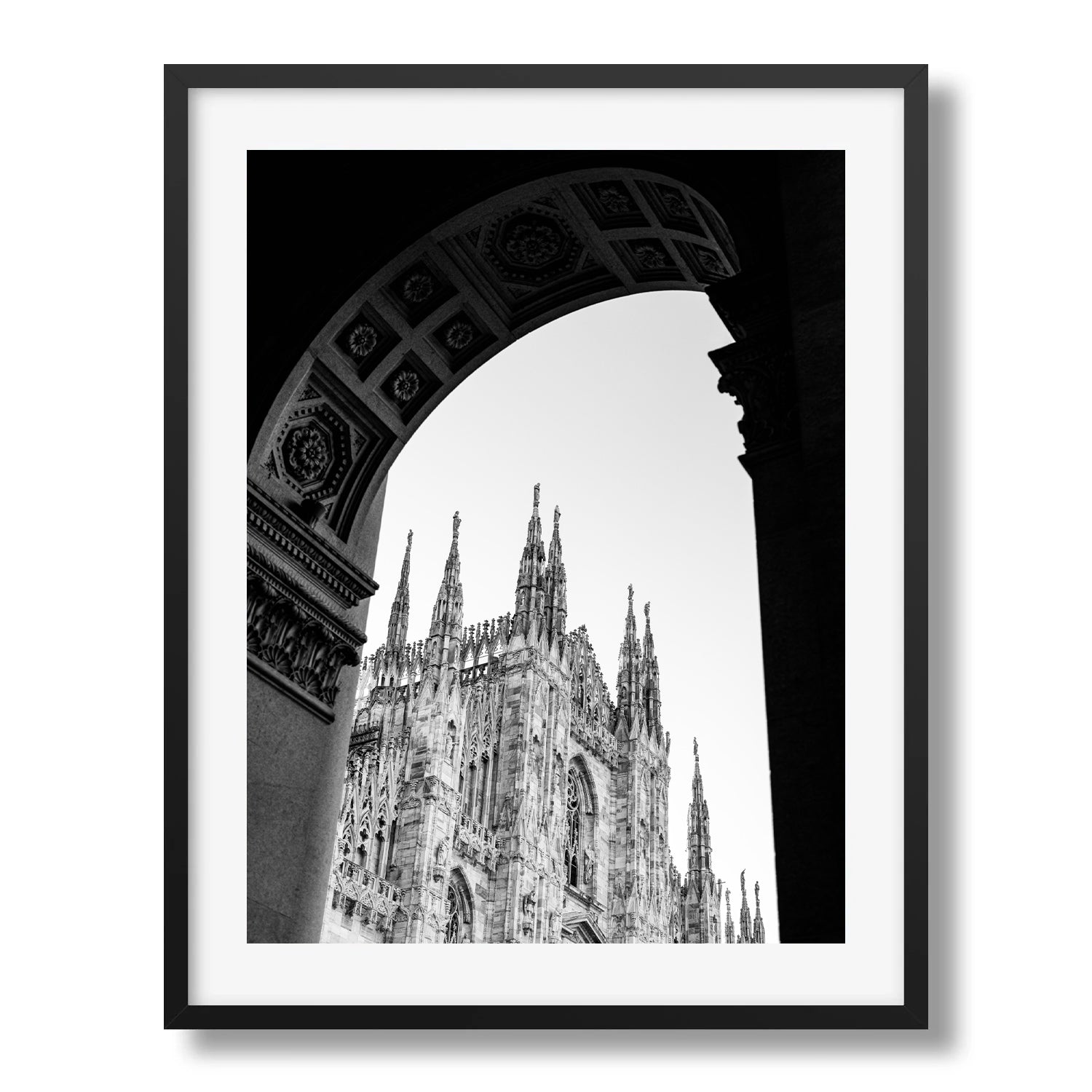 Milan Duomo Framed by Arch Framed Print - Architecture by Peter Yan Studio
