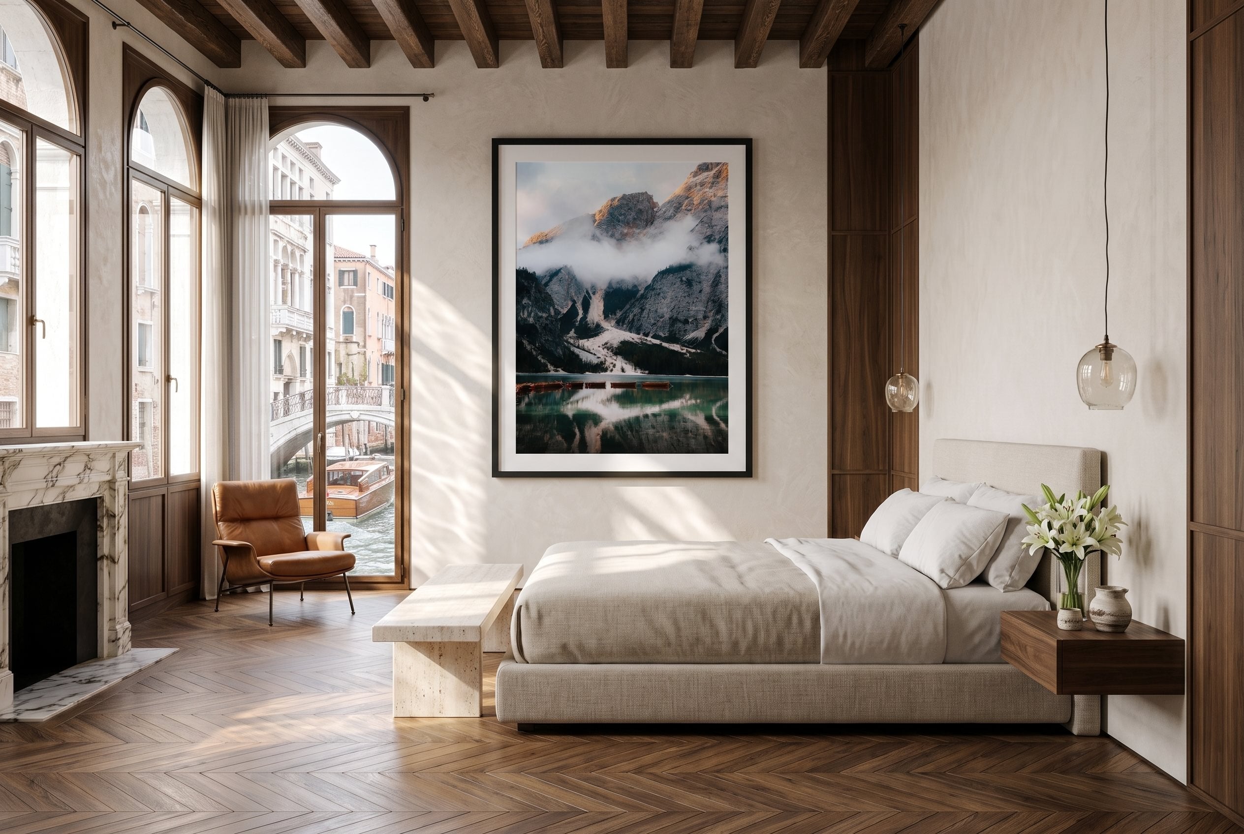 Morning Mist Dolomites Framed Print - Dolomites by Peter Yan Studio