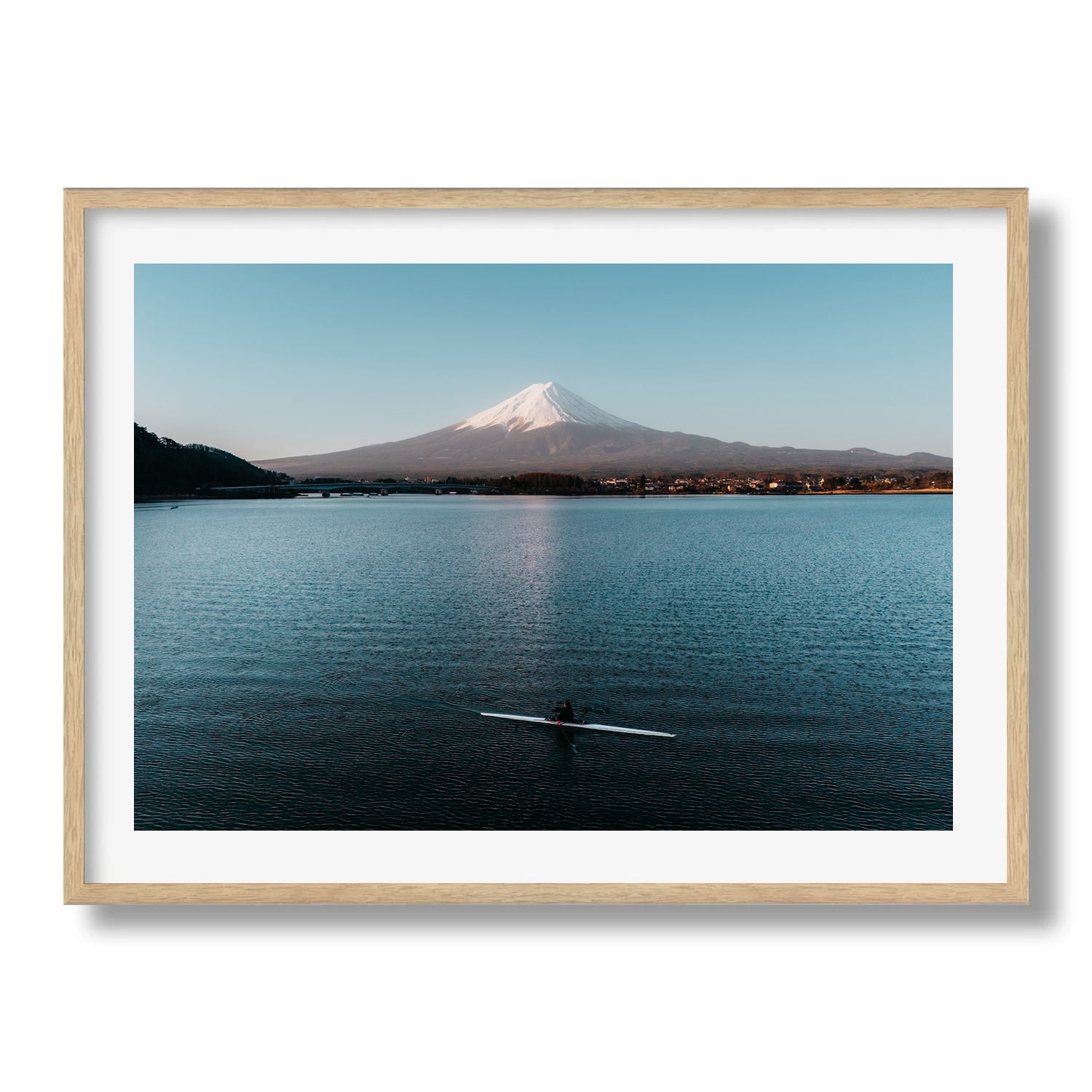 Mt Fuji Canoeing in Lake Kawaguchiko I - Peter Yan Studio Framed Photo Print Wall Art