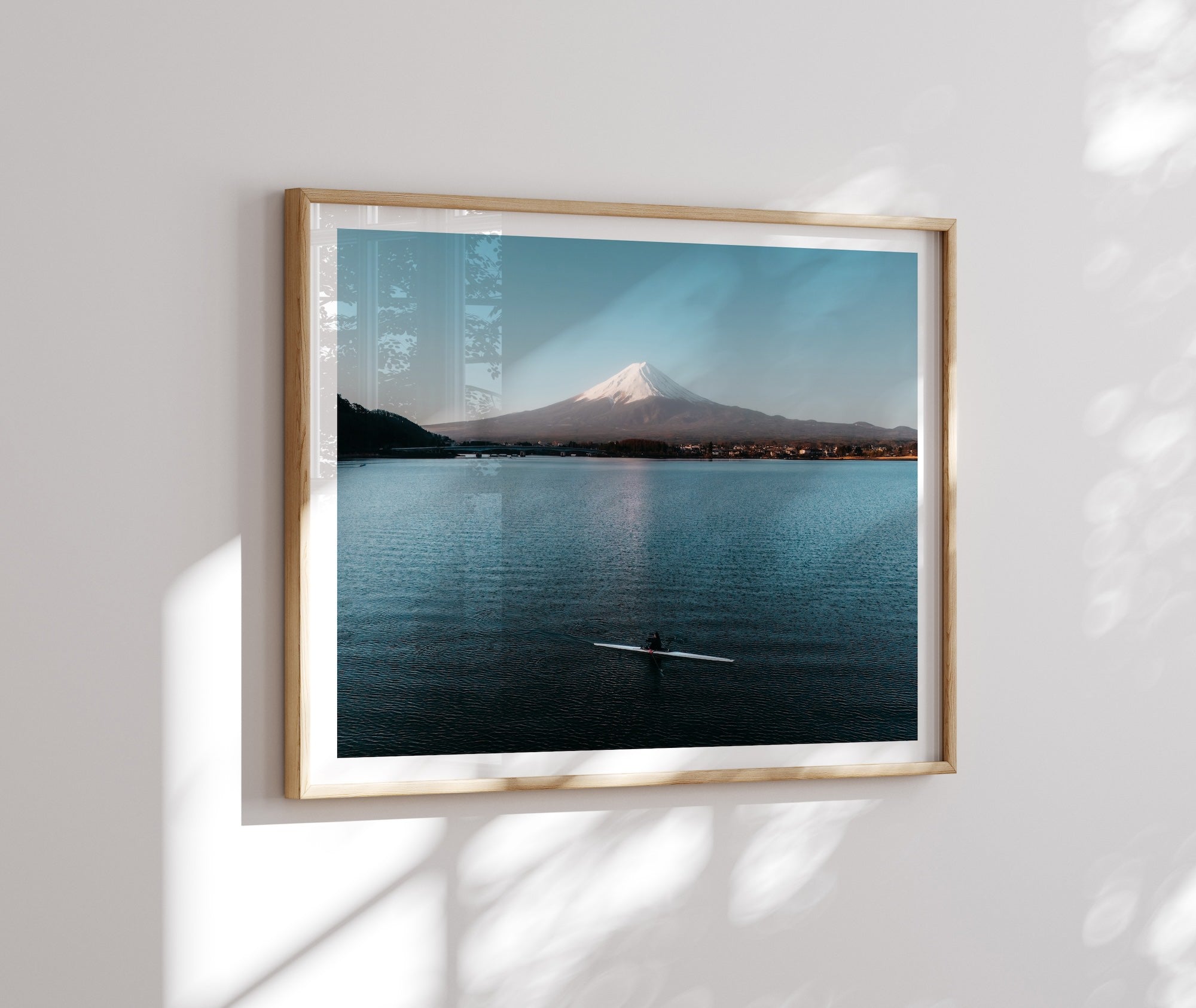 Mt Fuji Canoeing in Lake Kawaguchiko I - Peter Yan Studio Framed Photo Print Wall Art