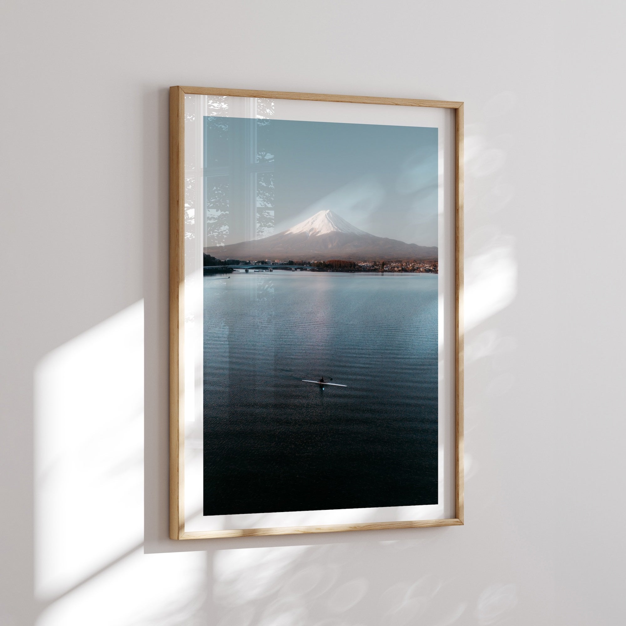 Mt Fuji Canoeing in Lake Kawaguchiko II - Peter Yan Studio Framed Photo Print Wall Art