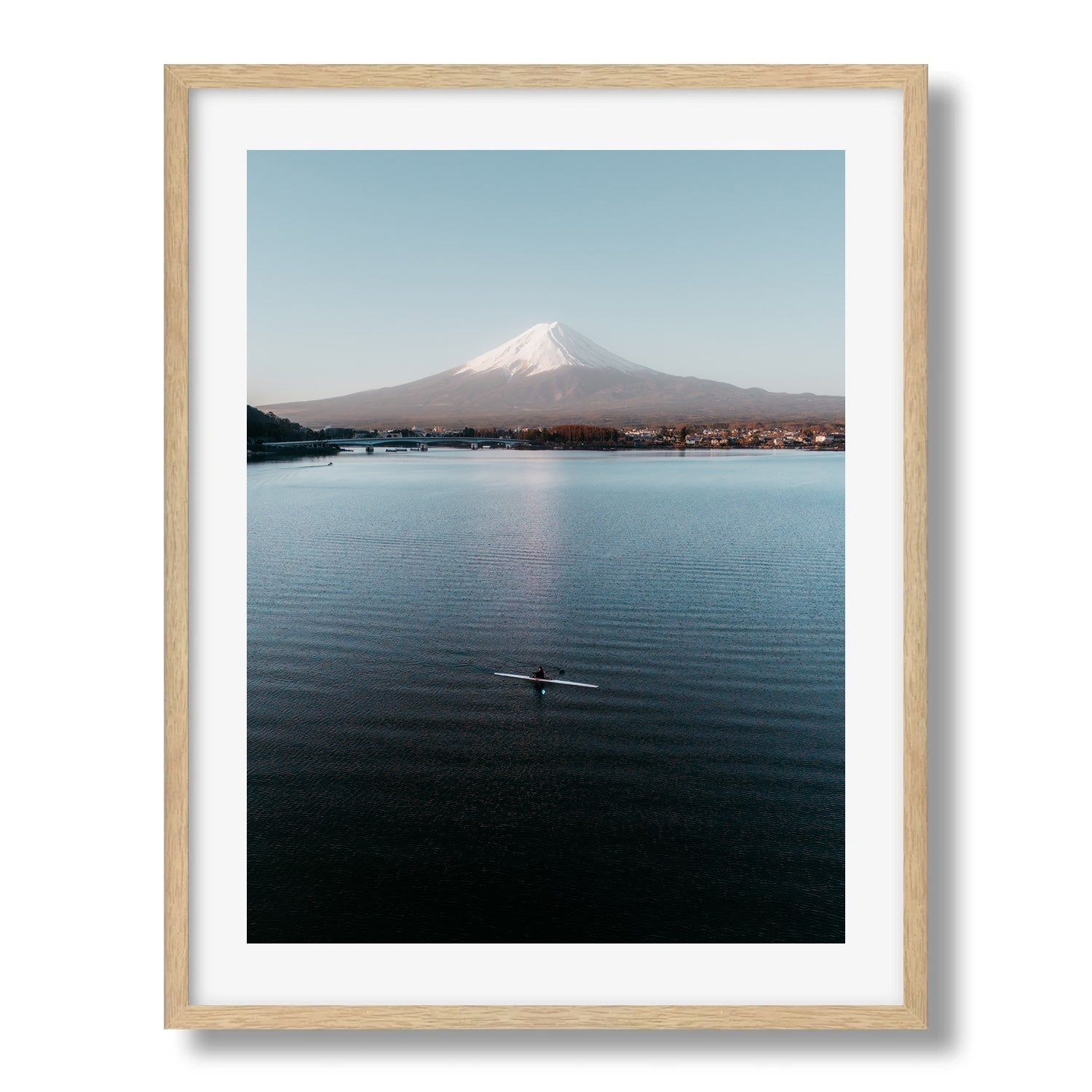 Mt Fuji Canoeing in Lake Kawaguchiko II - Peter Yan Studio Framed Photo Print Wall Art
