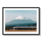 Mt Fuji Shinkansen Framed Print - Framed Prints by Peter Yan Studio