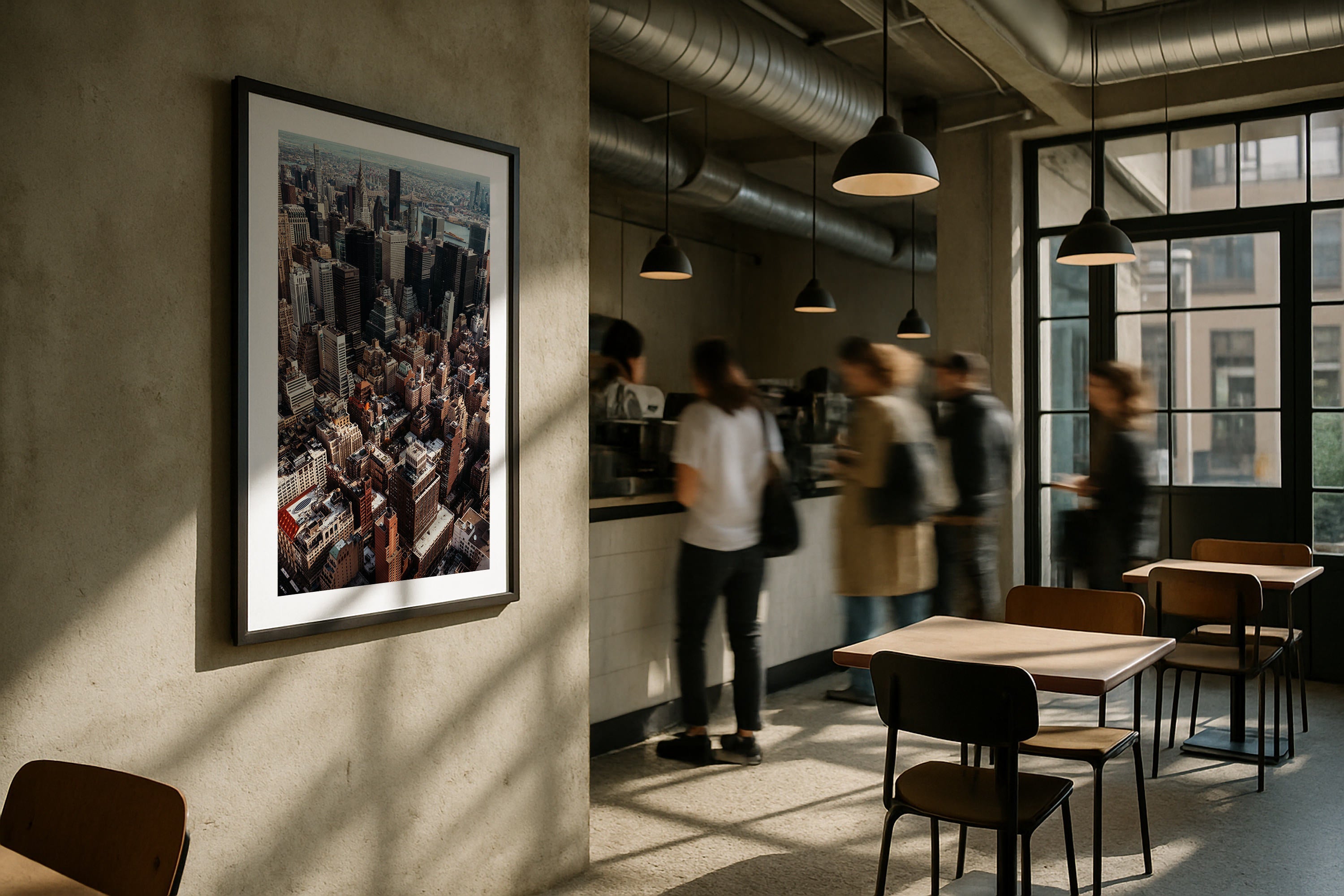 New York City 'Metropolis Melodies' Framed Print - Architecture by Peter Yan Studio