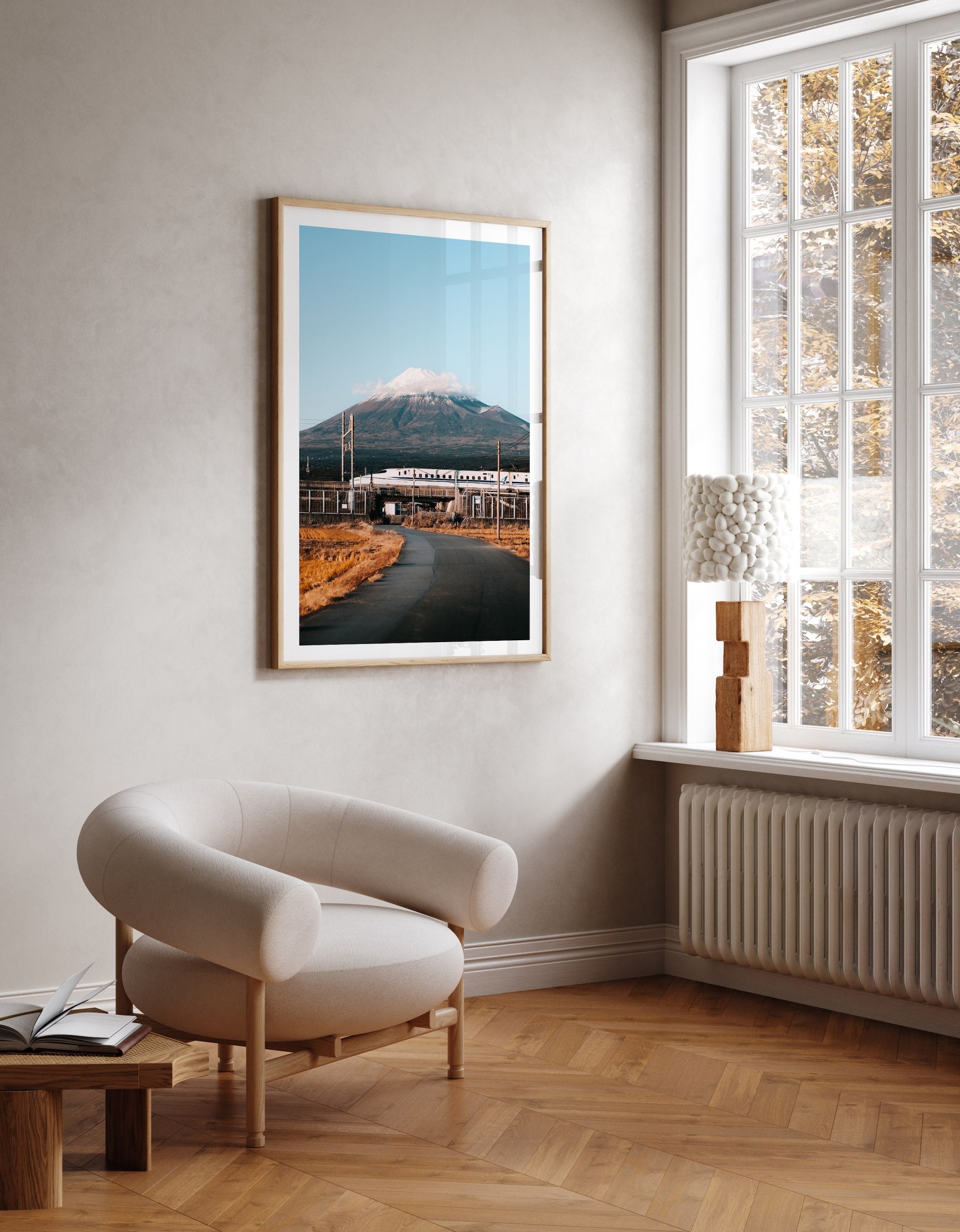 Shinkansen Meets Fuji - Peter Yan Studio Framed Photo Print Wall Art