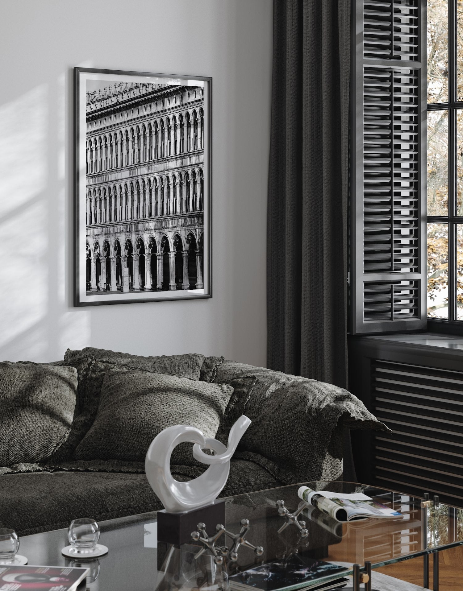 The Façade of the Procuratie Vecchie Venice - Peter Yan Studio Framed Photo Print Wall Art