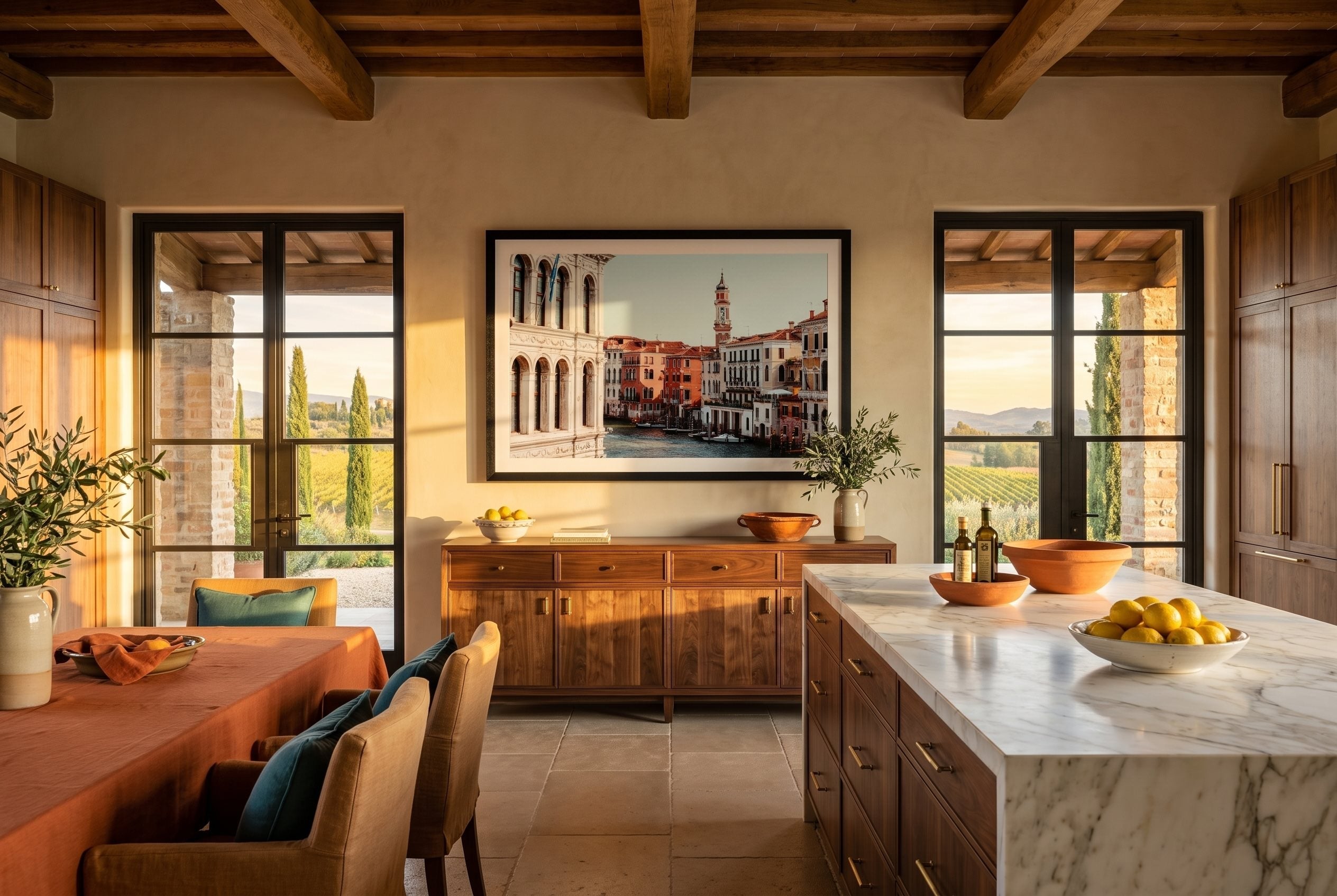 The Grand Canal Venice VIII Framed Print - Architecture by Peter Yan Studio
