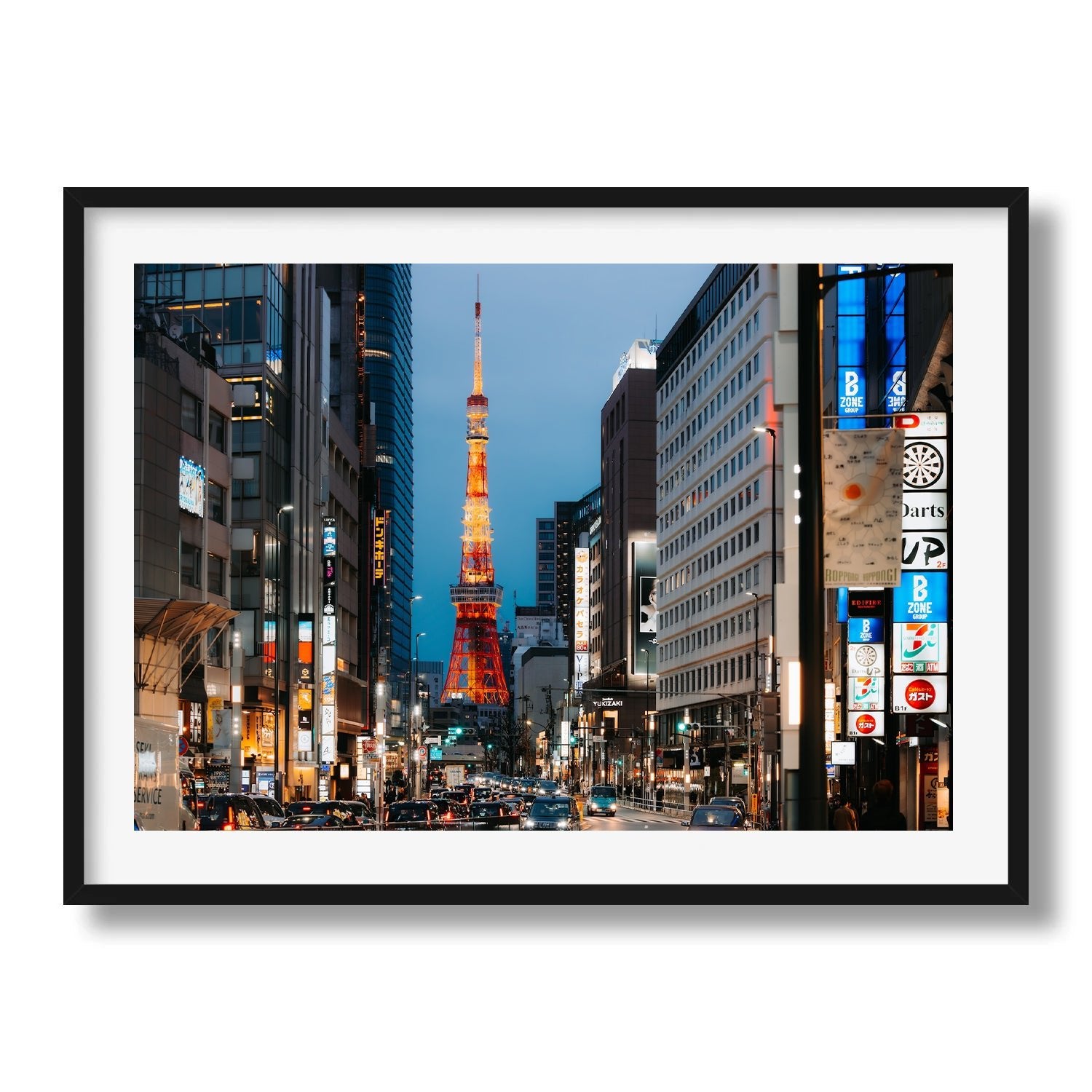Tokyo Tower Roppongi Framed Print - Architecture by Peter Yan Studio