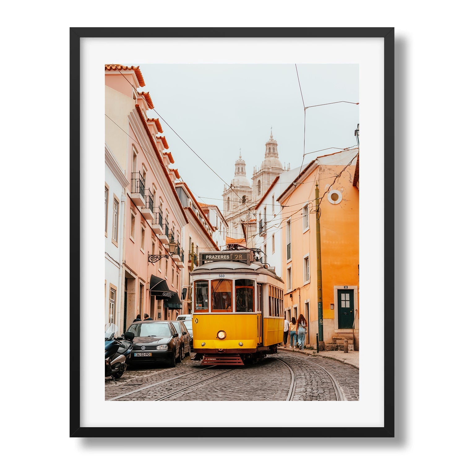 Trams Of Lisbon Series III Framed Print - Architecture by Peter Yan Studio