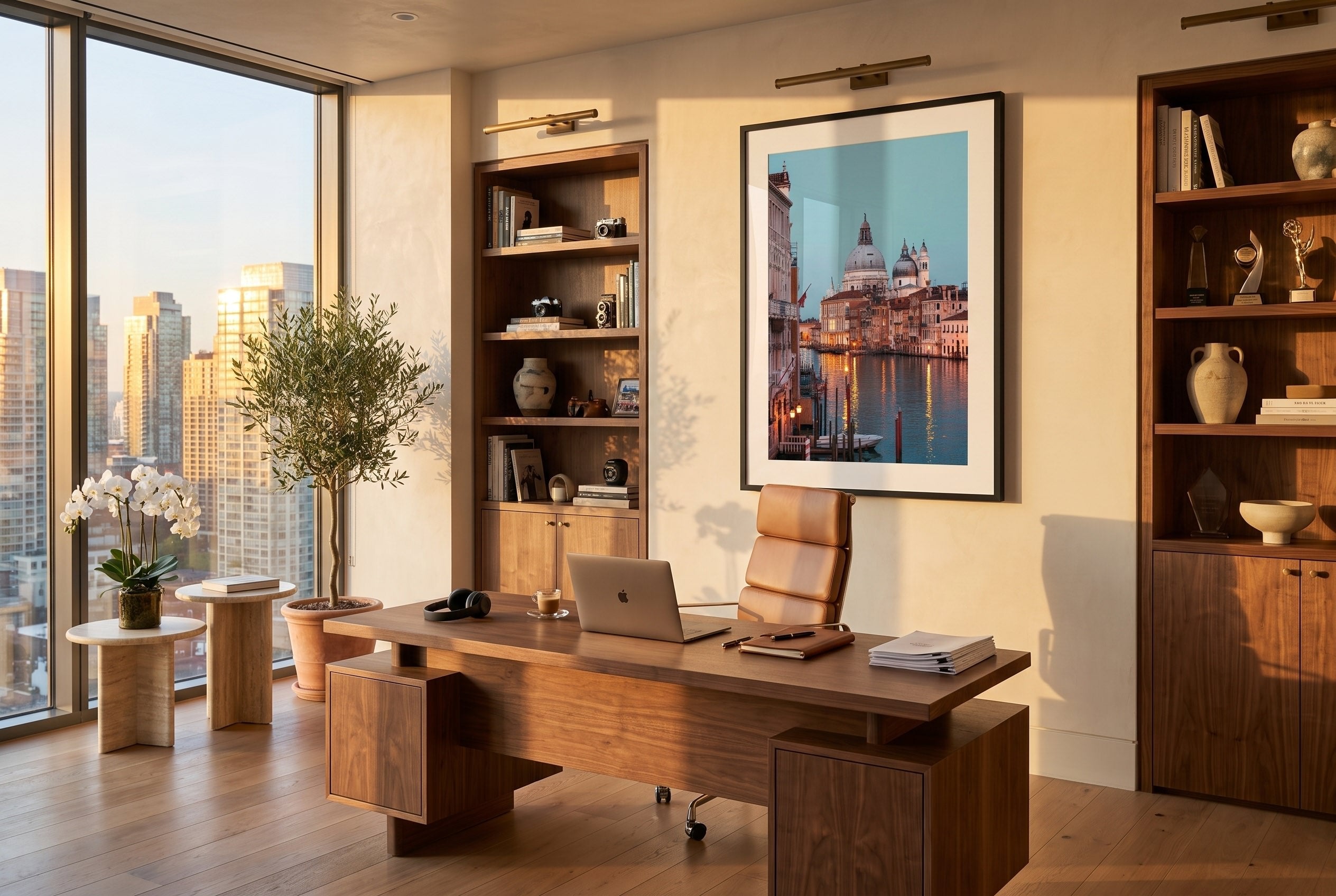 Venice Evening Framed Print - Architecture by Peter Yan Studio