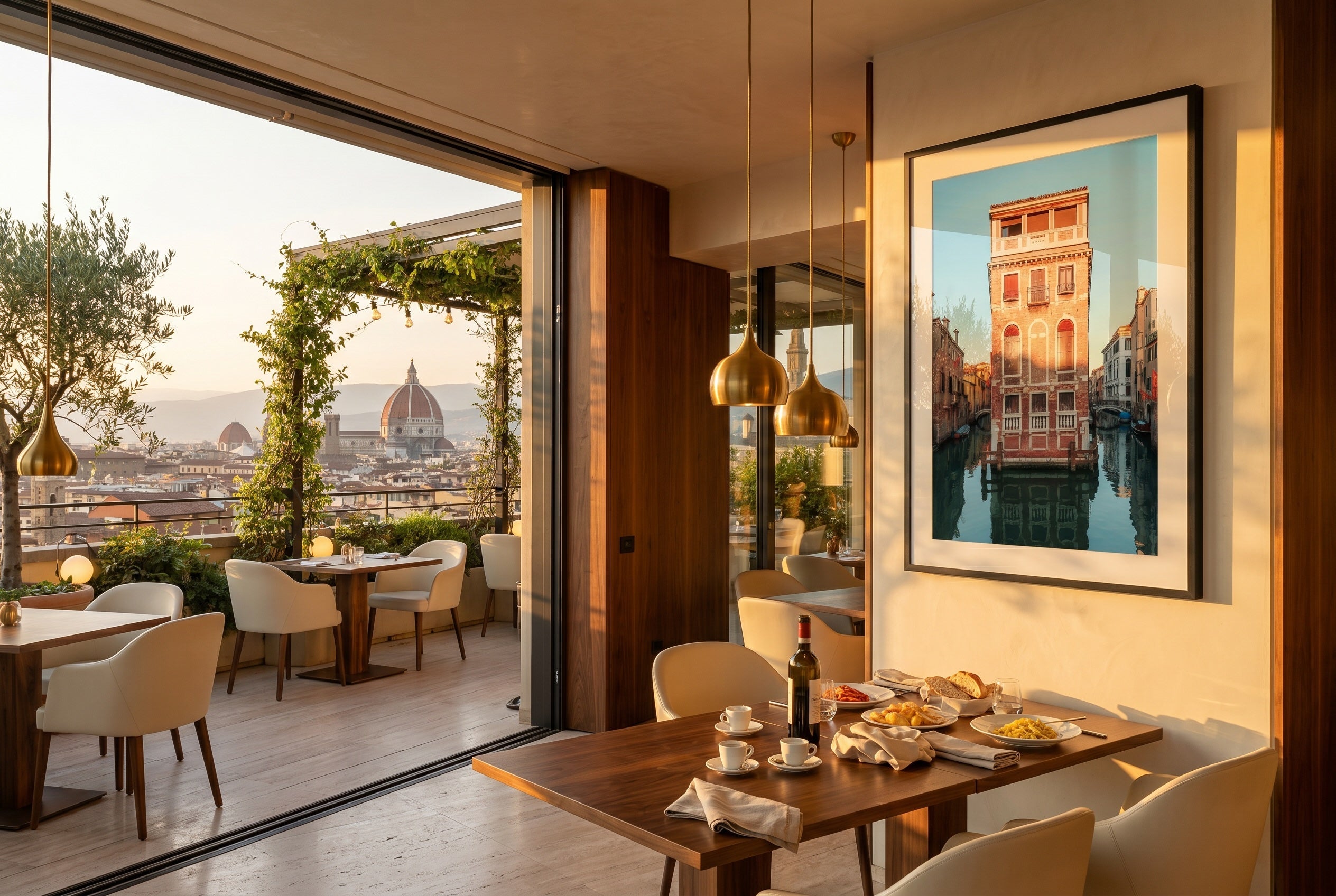 Venice Street Series 8 Framed Print - Architecture by Peter Yan Studio