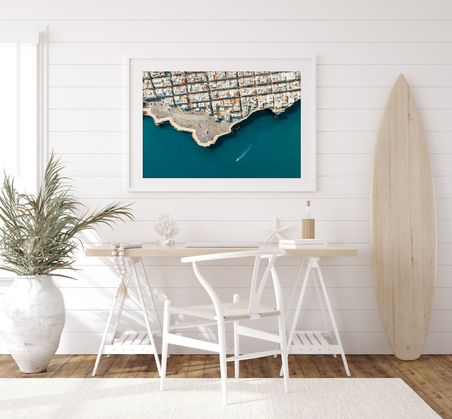 Polignano a Mare From Above, Italy - Peter Yan Studio Framed Photo Print Wall Art