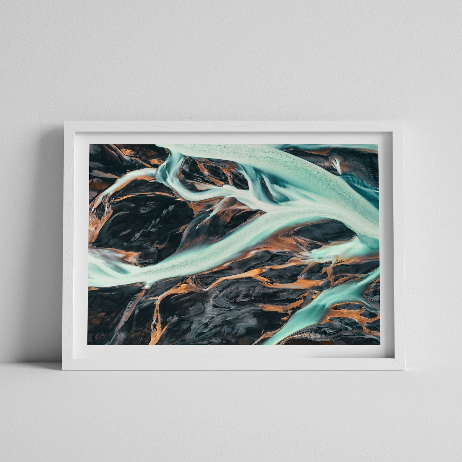 Above The Icelandic Rivers | Premium Framed Print - Peter Yan Studio