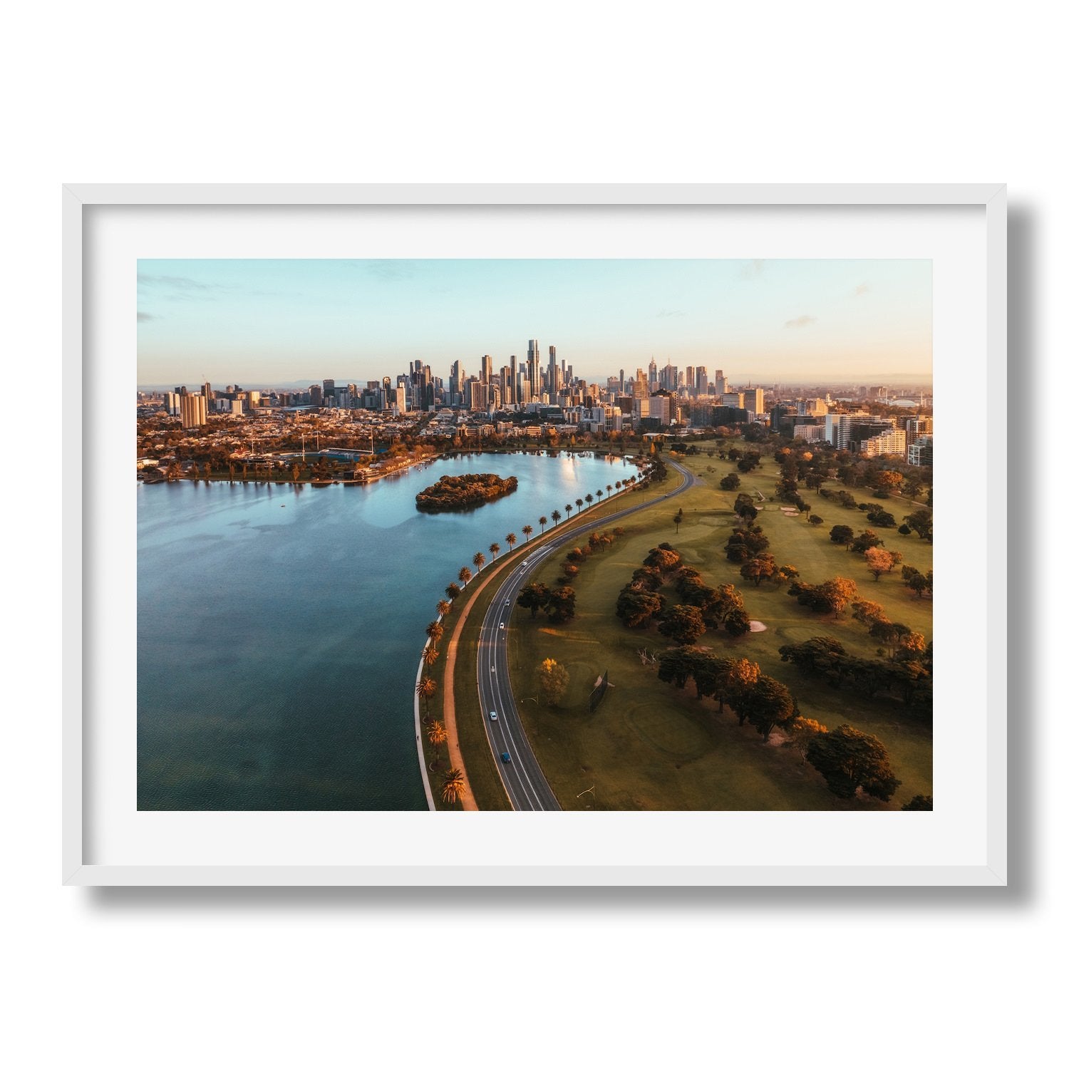 Albert Park Melbourne Sunrise | Premium Framed Print - Peter Yan Studio