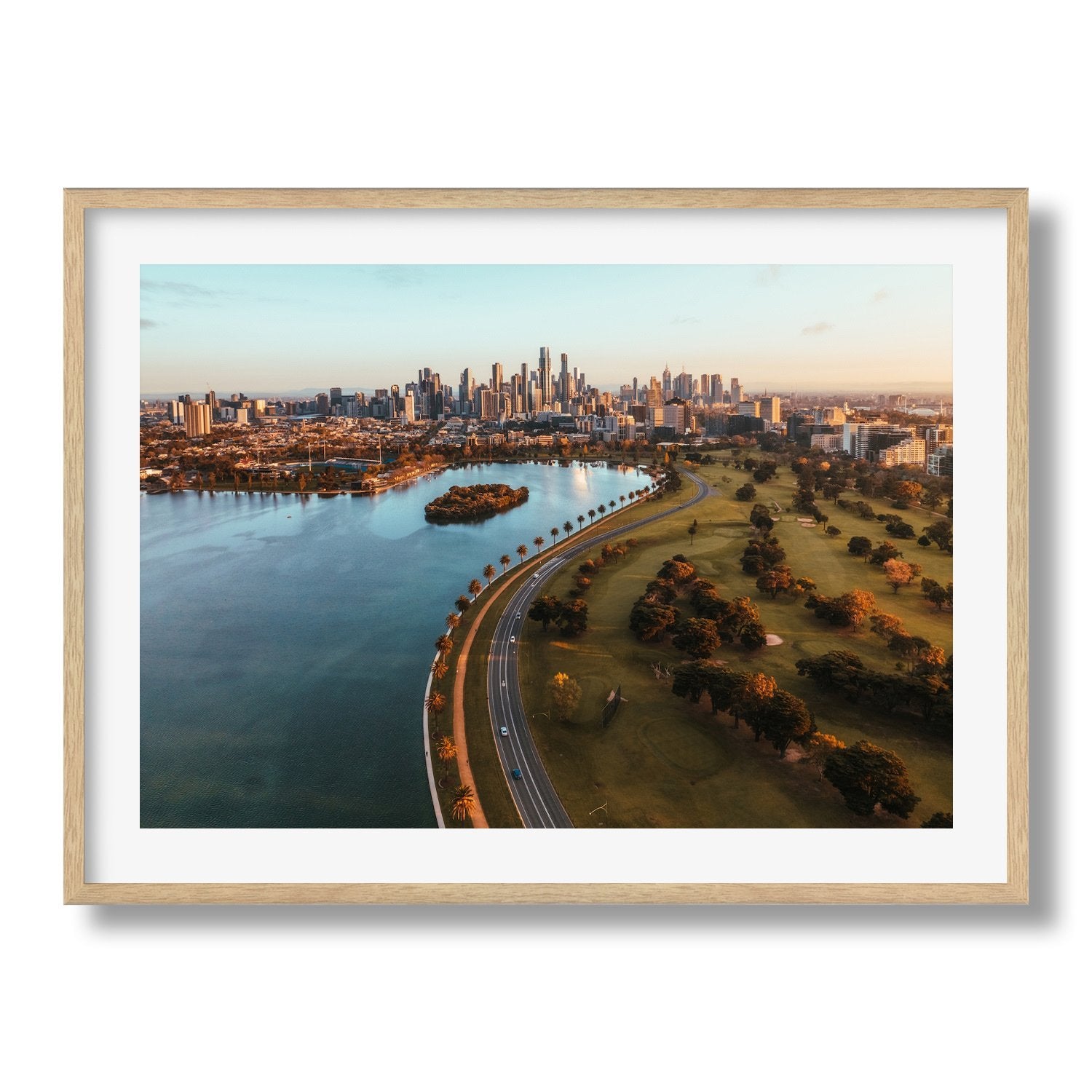 Albert Park Melbourne Sunrise | Premium Framed Print - Peter Yan Studio