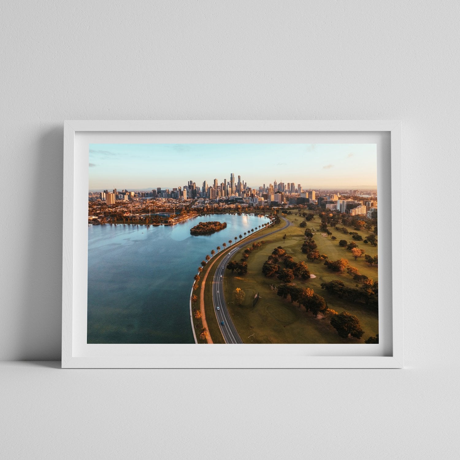 Albert Park Melbourne Sunrise | Premium Framed Print - Peter Yan Studio