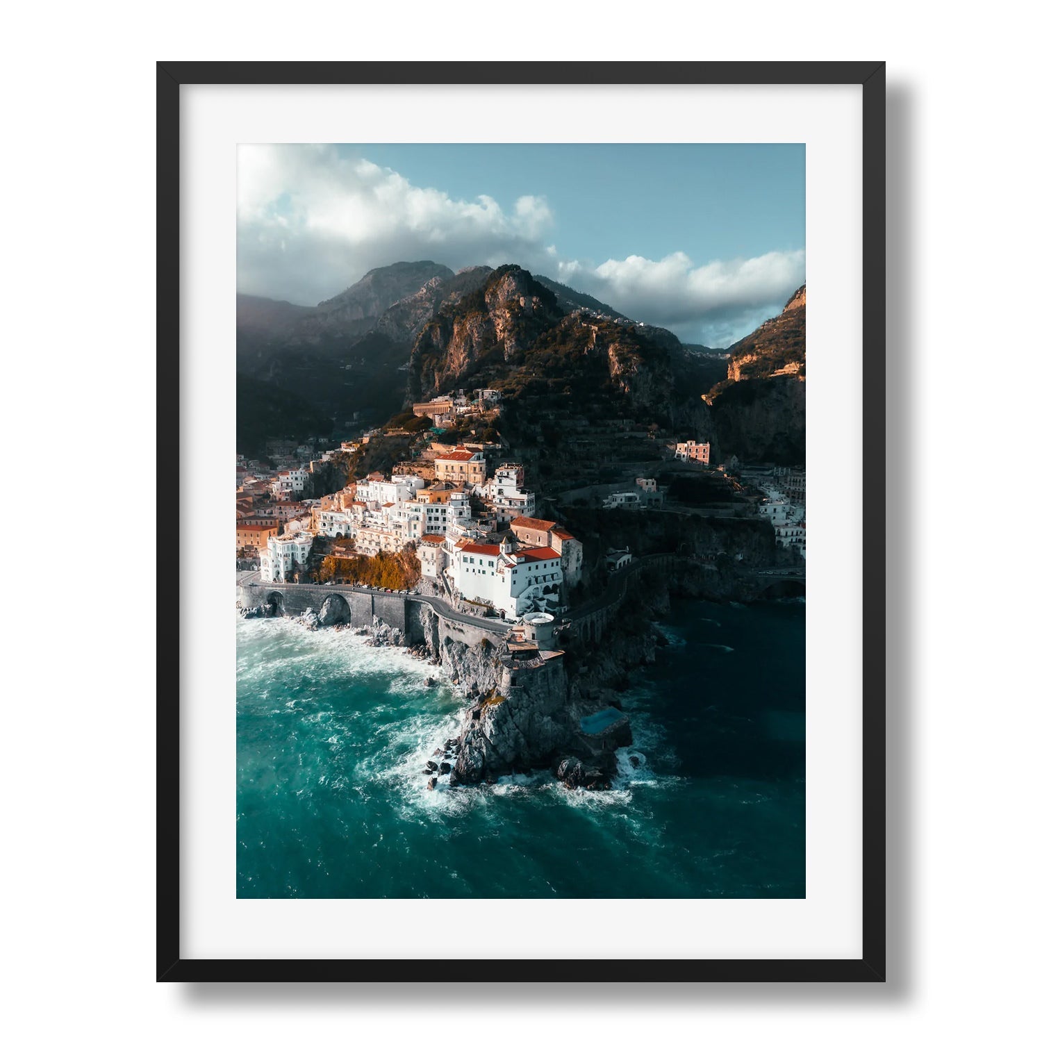 Amalfi Sunset Amalfi Coast Framed Print - Architecture by Peter Yan Studio