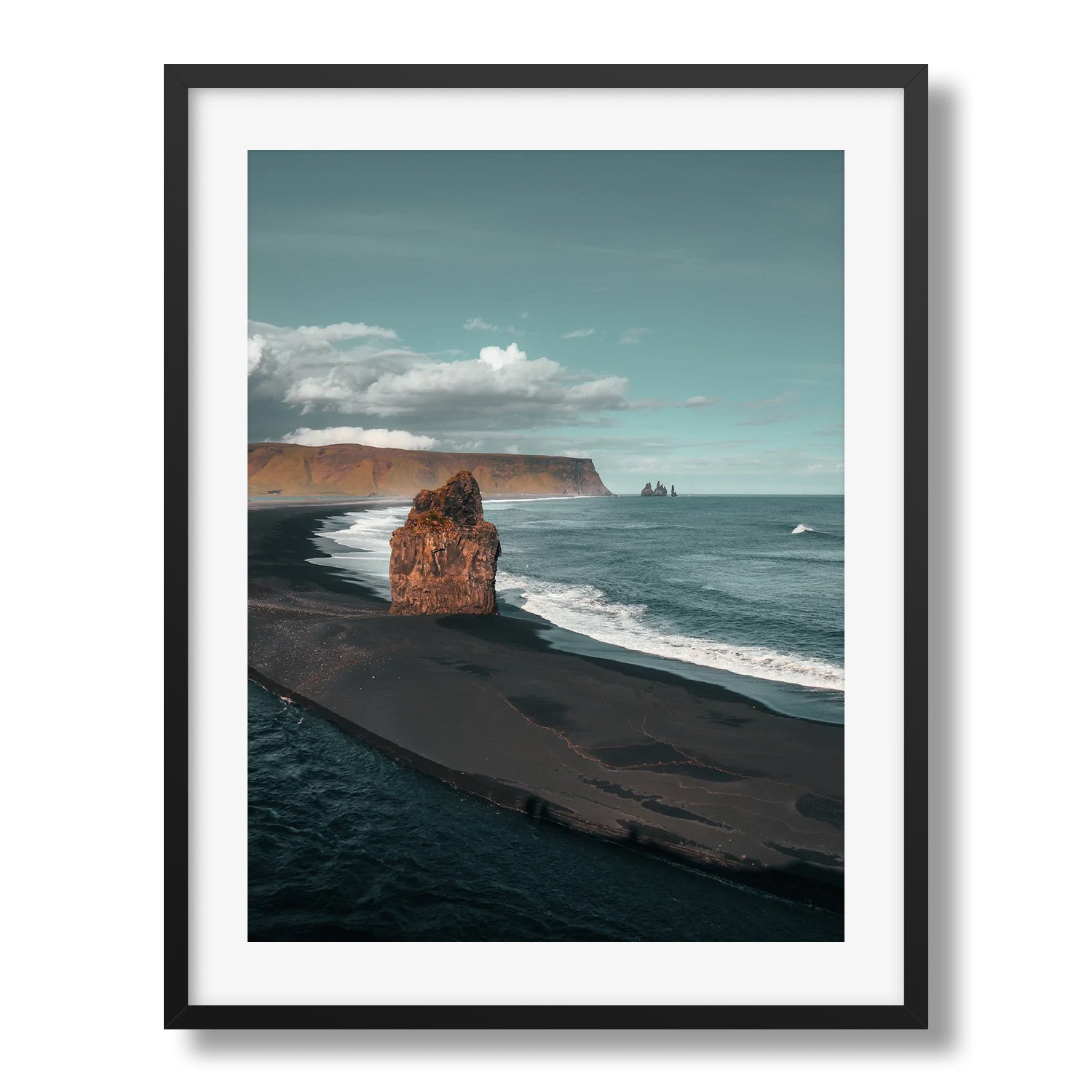 Arnardrangur Iceland - Peter Yan Studio Framed Photo Print Wall Art