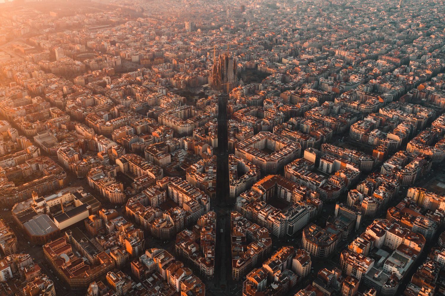 Barcelona Sunrise | Premium Framed Print - Peter Yan Studio