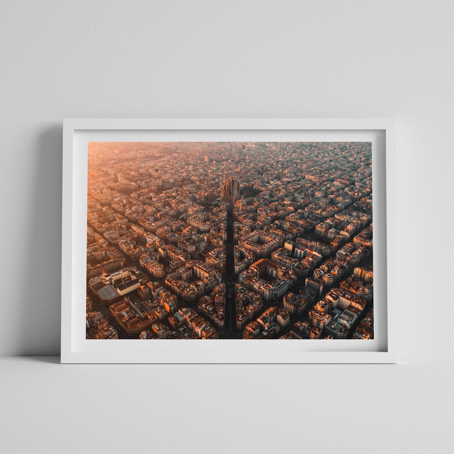Barcelona Sunrise | Premium Framed Print - Peter Yan Studio