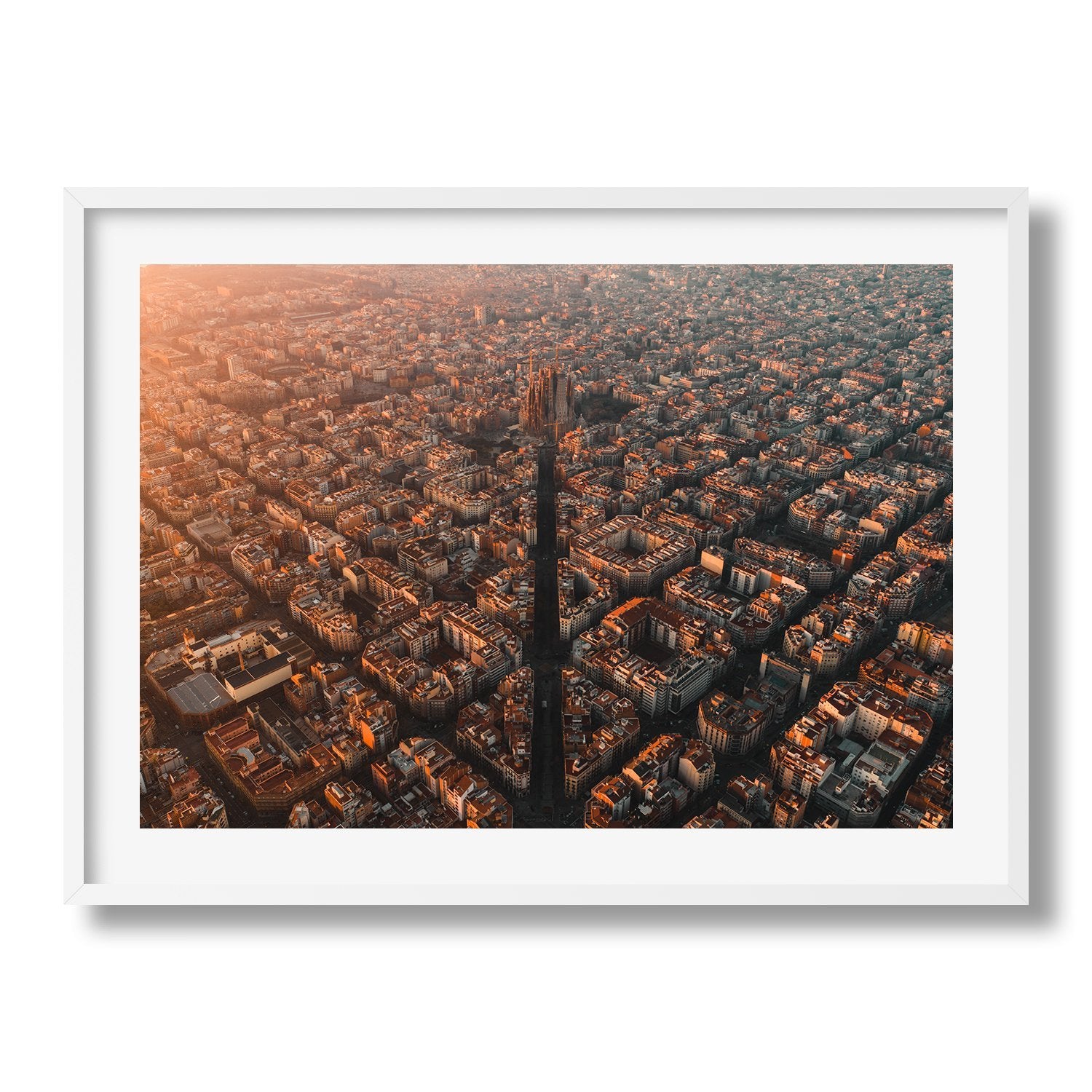 Barcelona Sunrise | Premium Framed Print - Peter Yan Studio