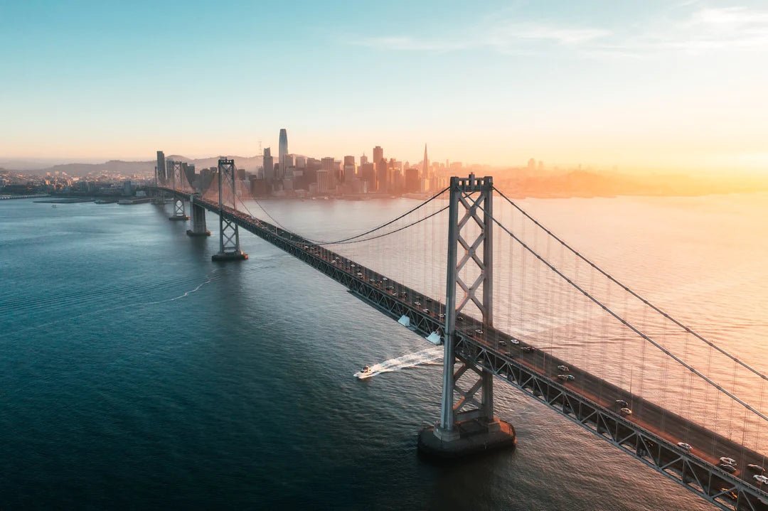 Bay Bridge San Francisco Sunset - Peter Yan Studio