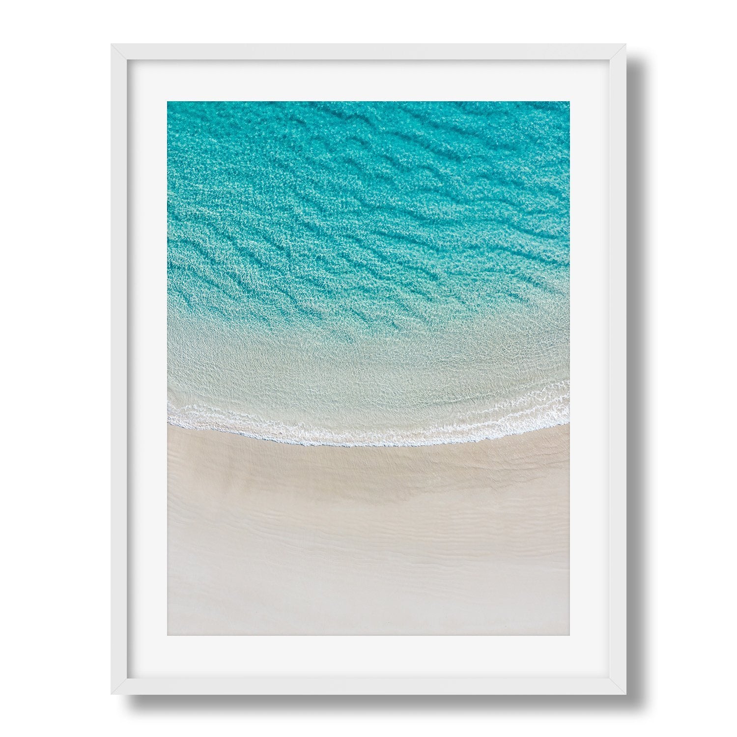 Calm Turquoise Beach | Premium Framed Print - Peter Yan Studio