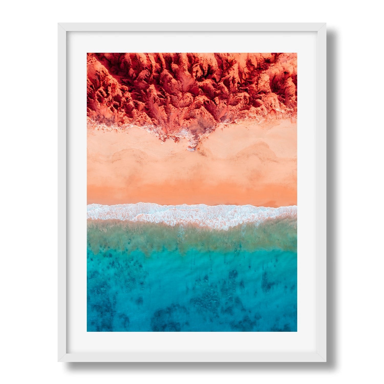 Coastal Western Australia - James Price Point II Framed Print - Aerial by Peter Yan Studio