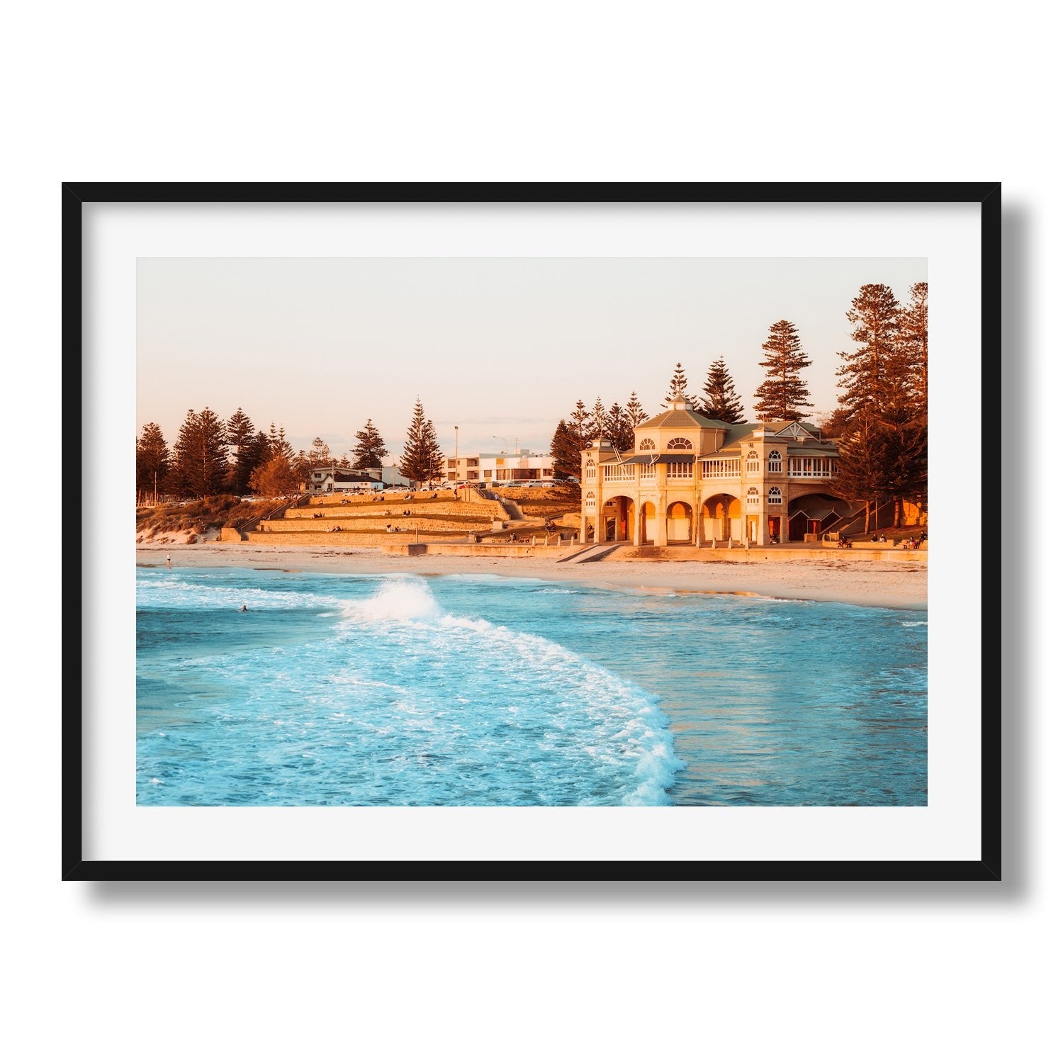 Cottesloe Beach Sunset Perth I Framed Print - Architecture by Peter Yan Studio