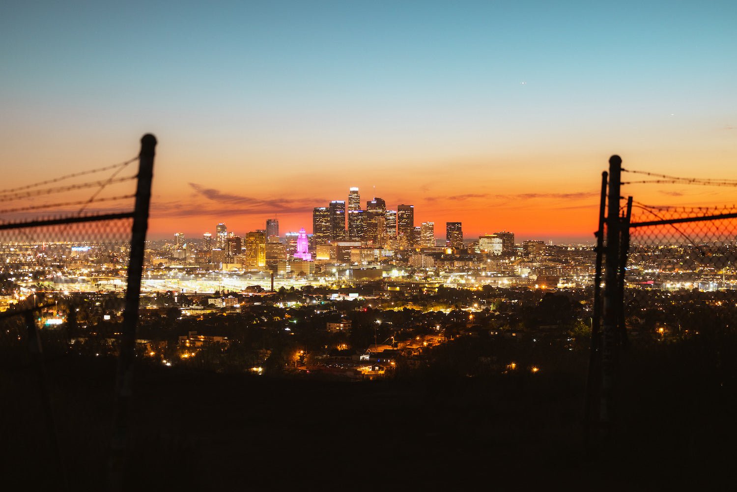Downtown Los Angeles Sunset II - Peter Yan Studio