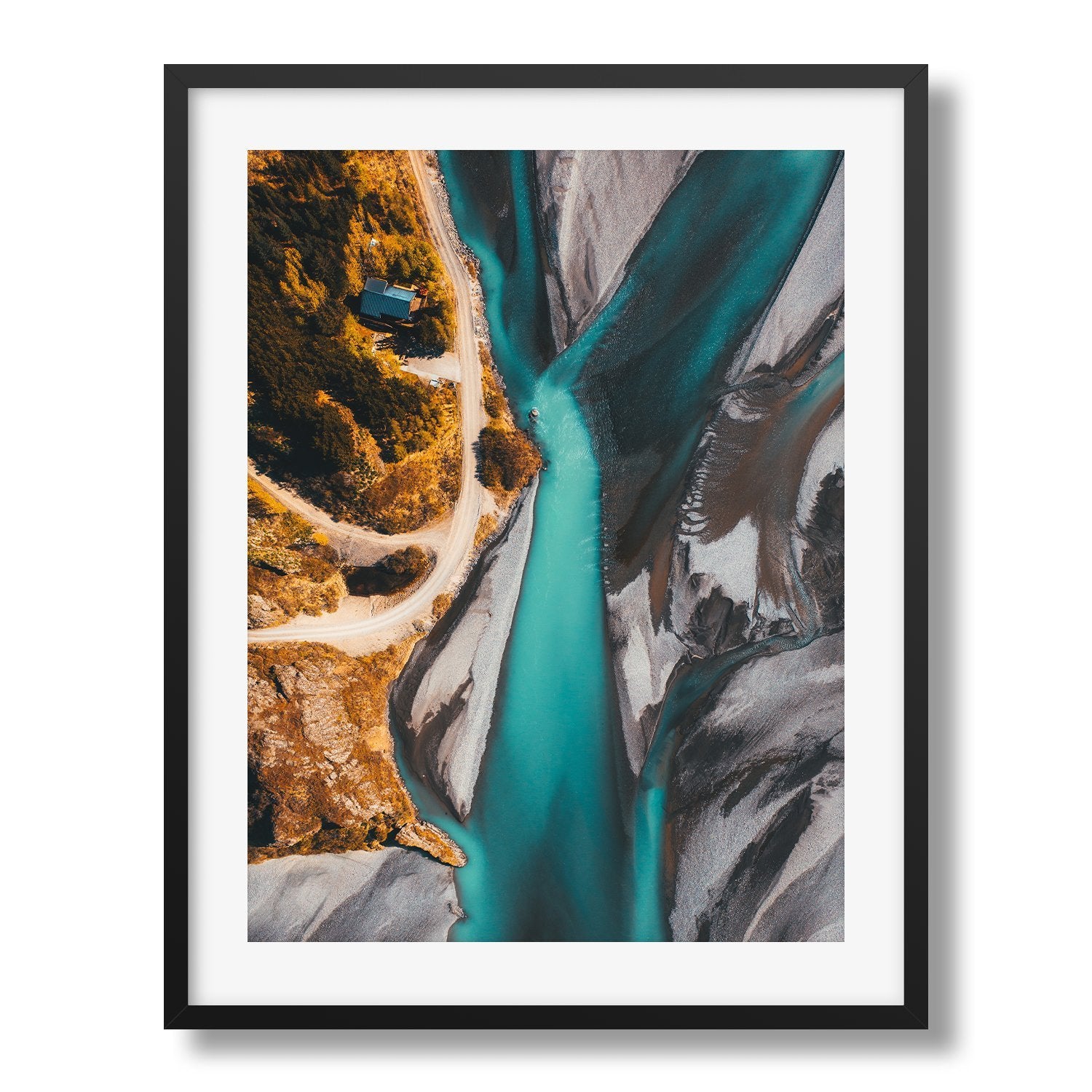 Icelandic Blue River - Peter Yan Studio Framed Photo Print Wall Art