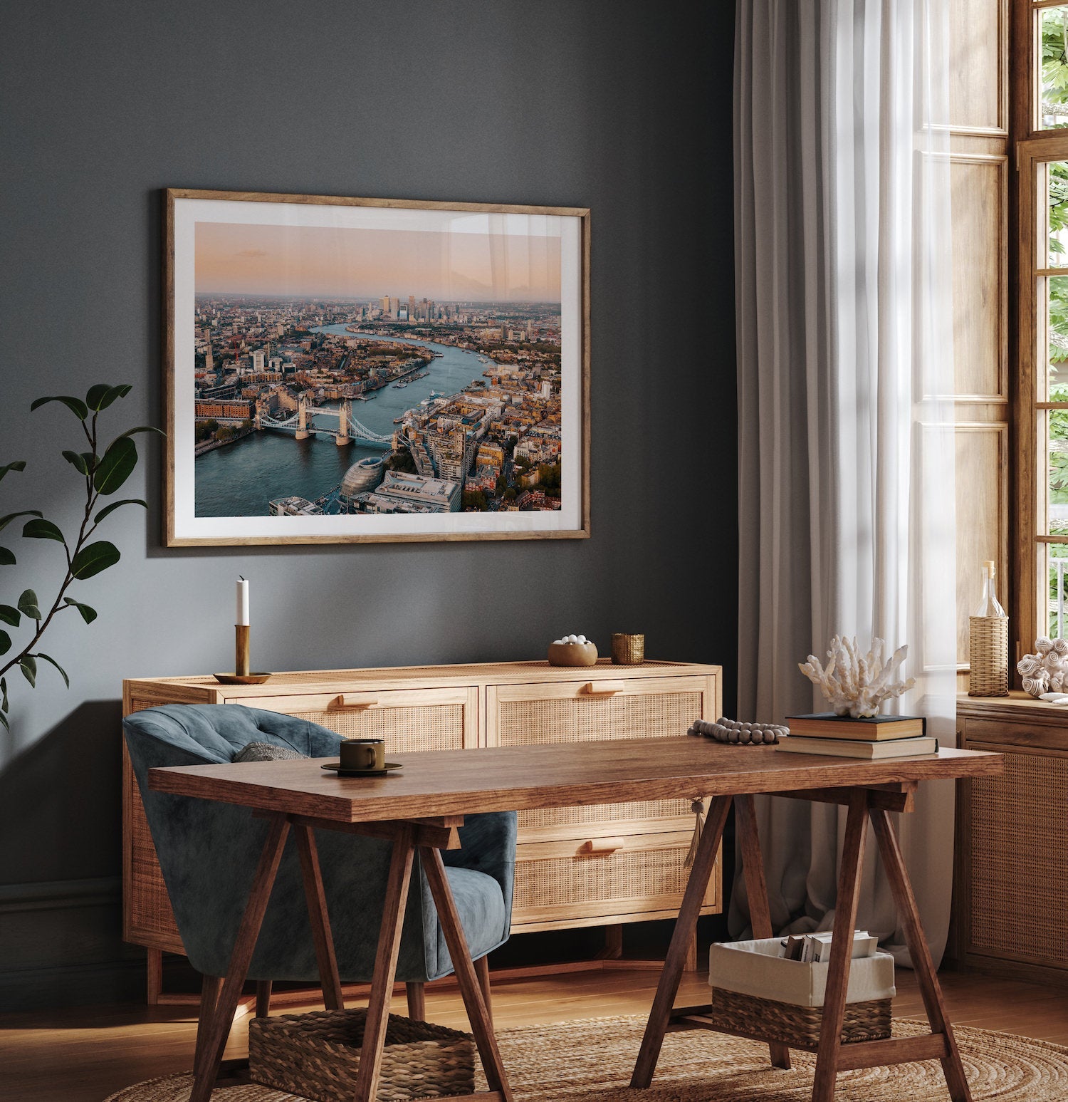 London Sunset II - Peter Yan Studio Framed Photo Print Wall Art