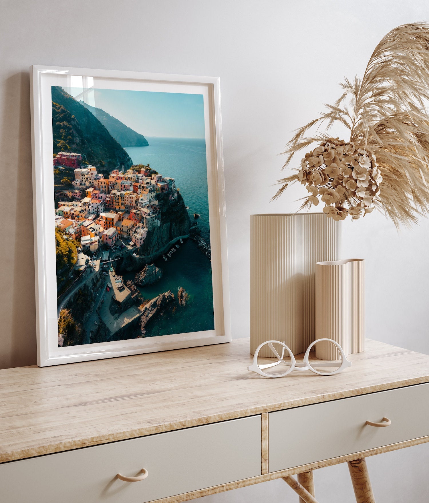Manarola Sunrise, Cinque Terre - Peter Yan Studio Framed Photo Print Wall Art