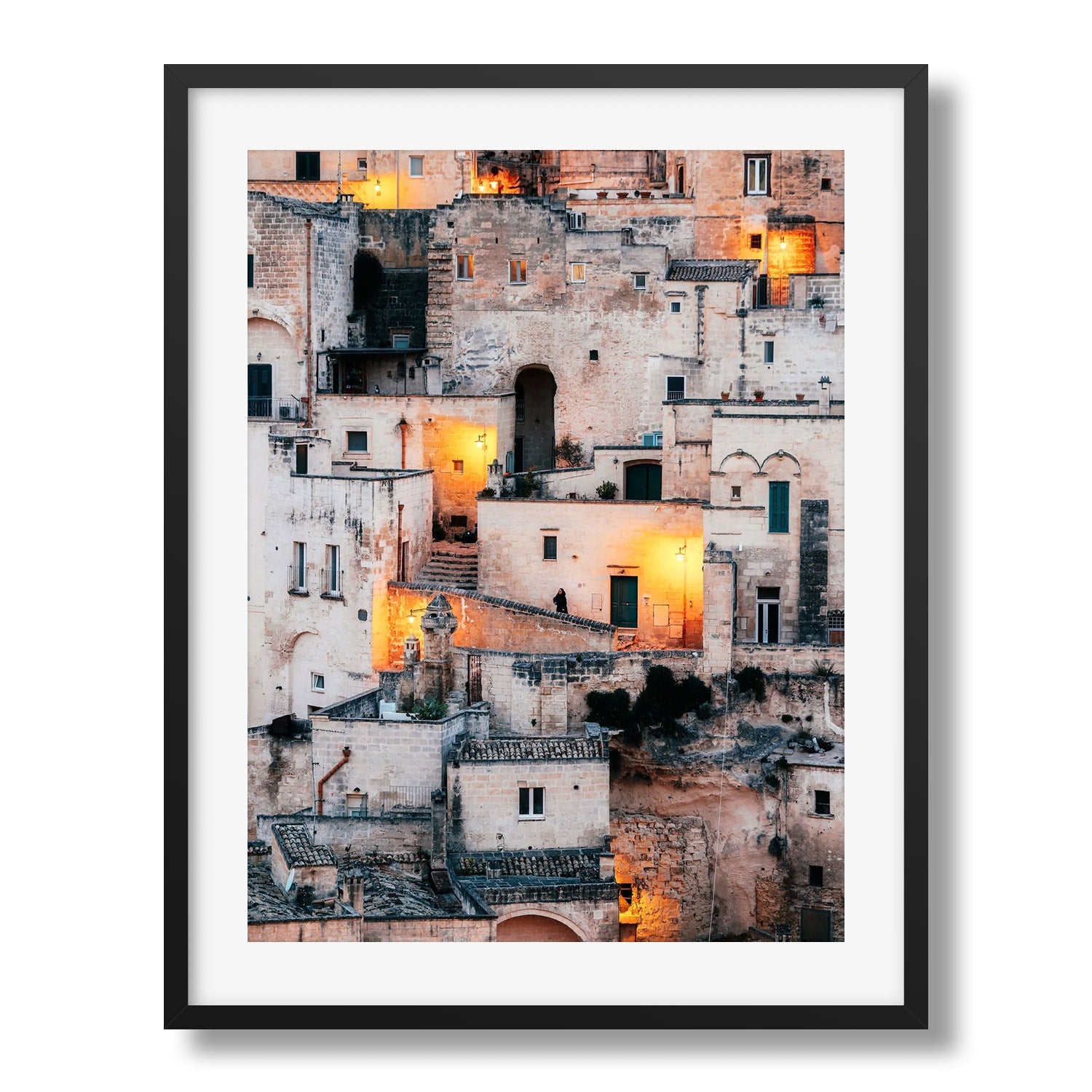 | Matera Town Framed Print Italy Art Old Wall