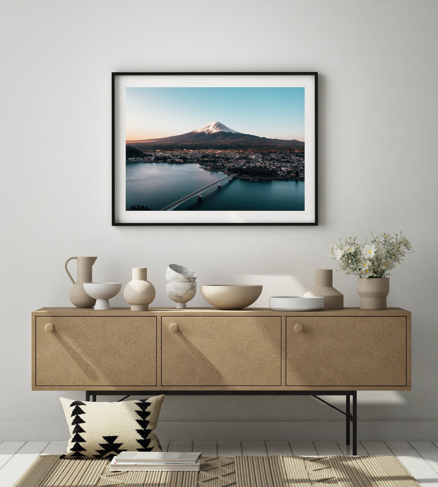 Mt Fuji Sunrise - Landscape | Premium Framed Print - Peter Yan Studio