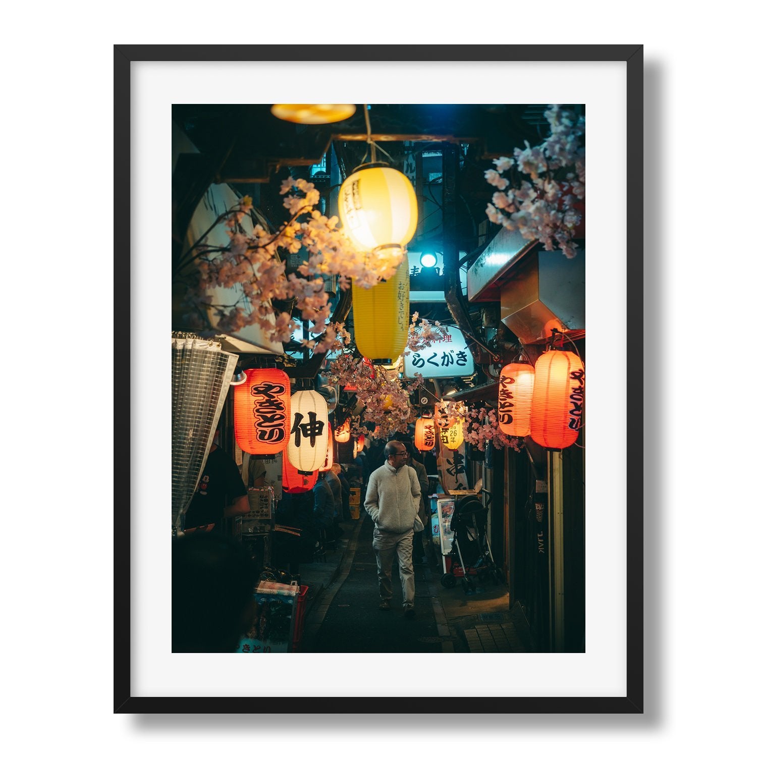 Old Tokyo Alleyway Framed Print - Framed Prints by Peter Yan Studio