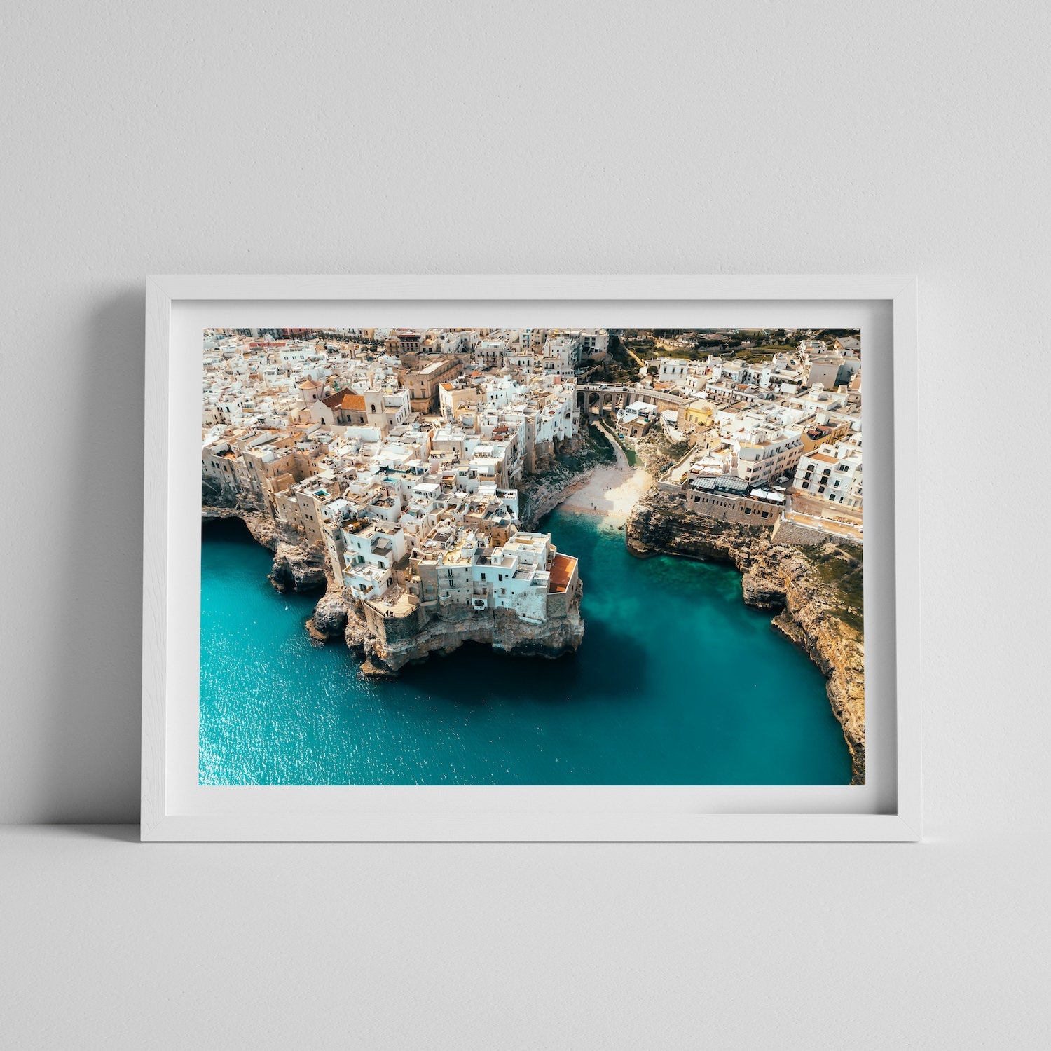 Polignano a Mare Beach, Italy | Premium Framed Print - Peter Yan Studio