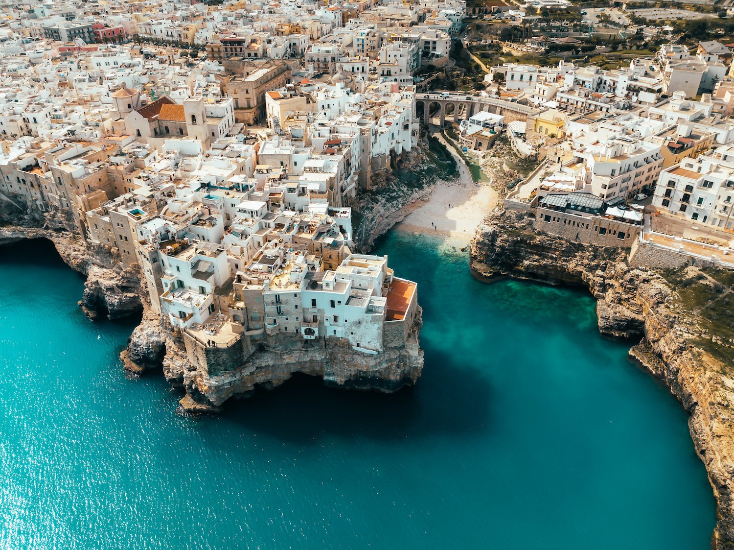 Polignano a Mare Beach, Italy | Premium Framed Print - Peter Yan Studio
