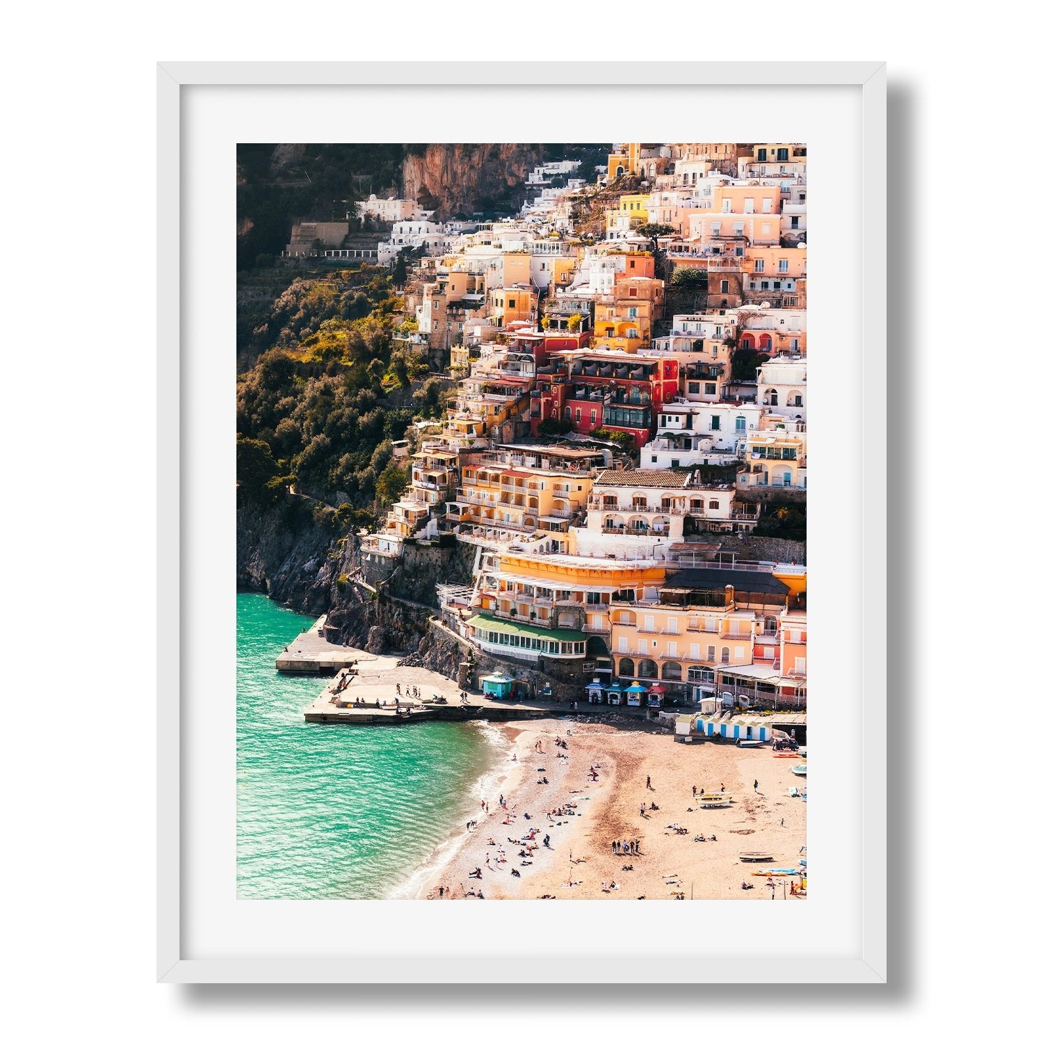 Positano Sunny Afternoon, Amalfi Coast | Premium Framed Print - Peter Yan Studio